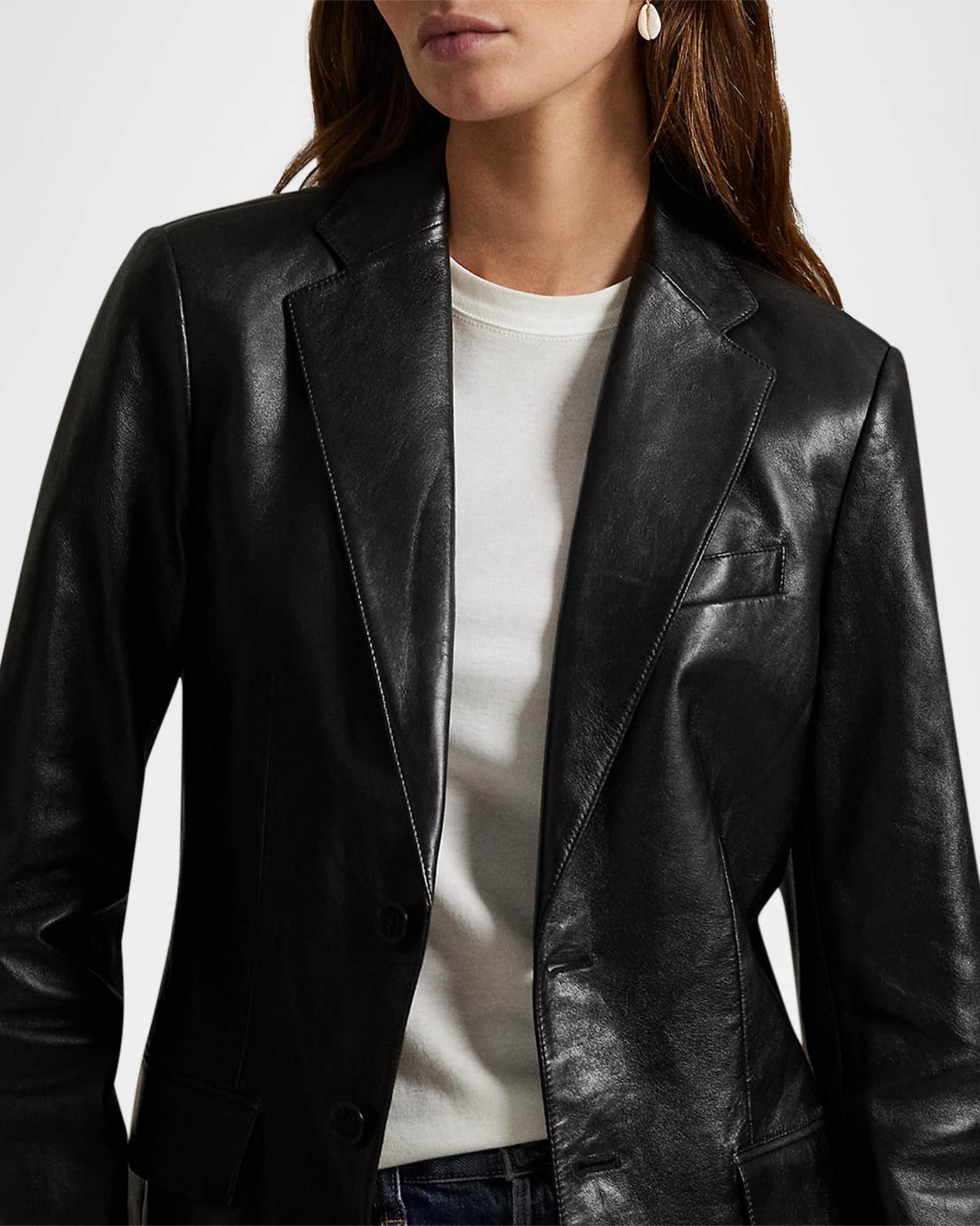 ボトムスその他 Polo Ralph Lauren Parker Green Lamb Leather Blazer Polo Ralph Lauren Lambskin Leather Blazer | Neiman Marcus