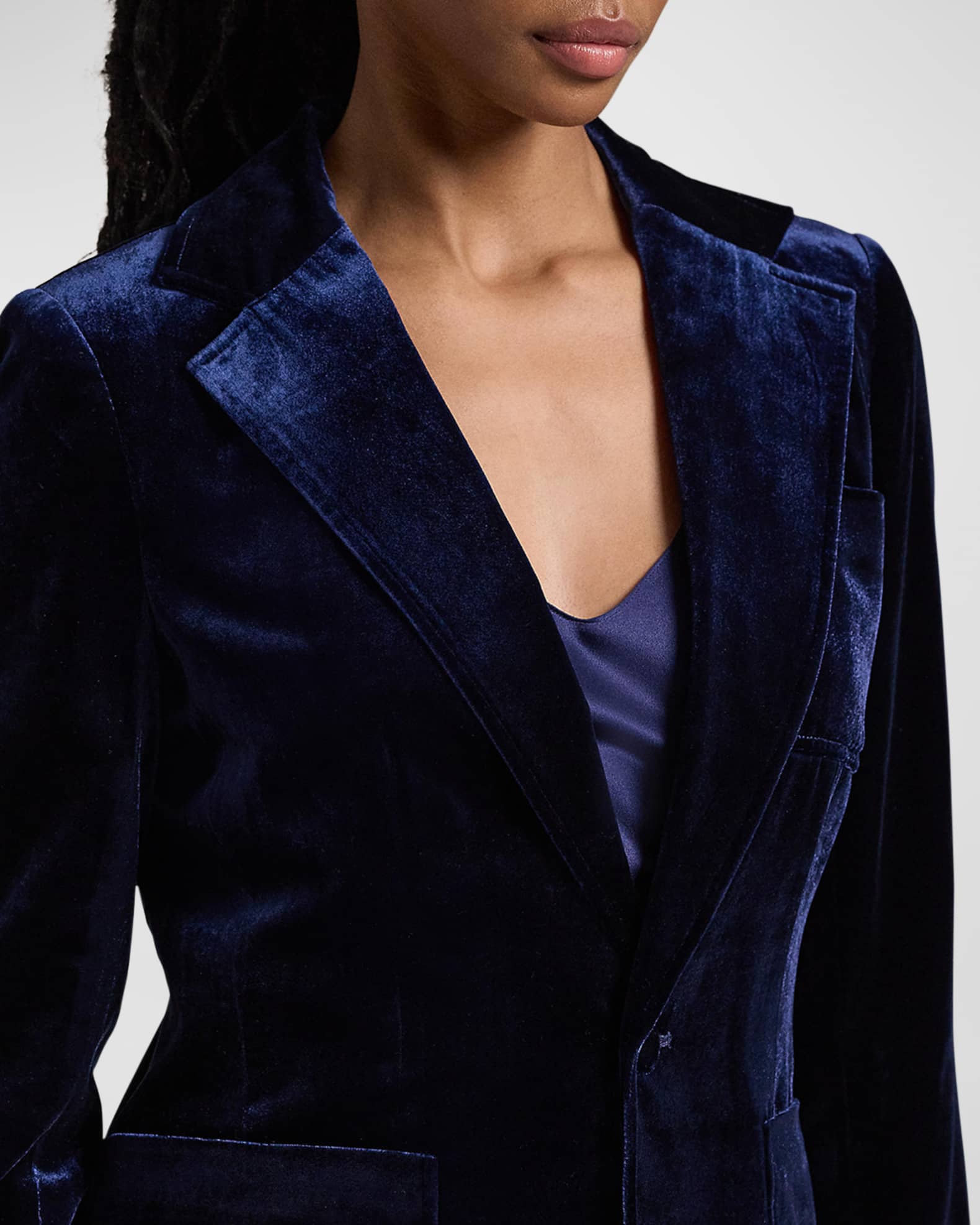 Ralph lauren velvet blazer outlet