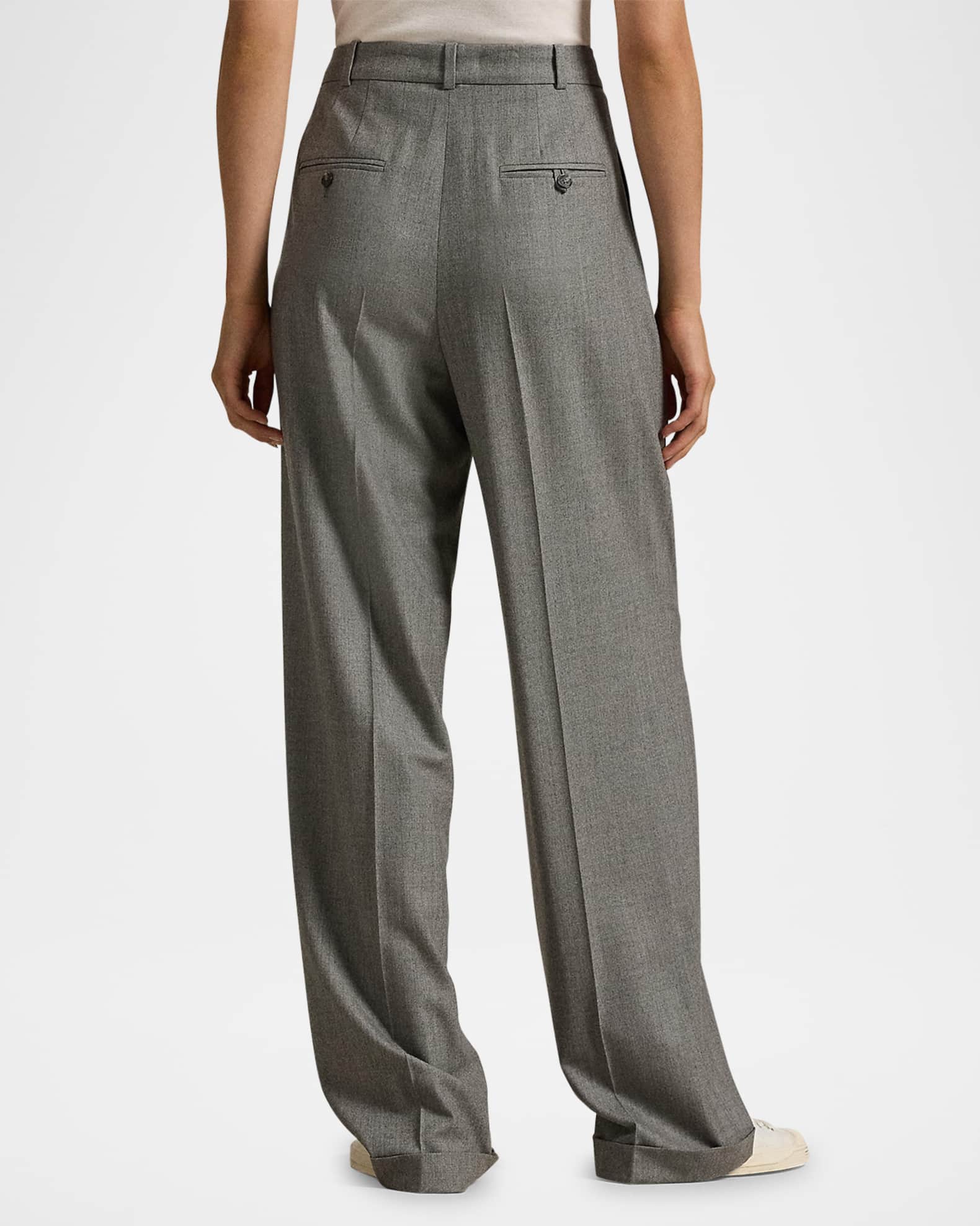 Wool Flannel Trousers Ralph Lauren Wool Slacks Polo Ralph Lauren