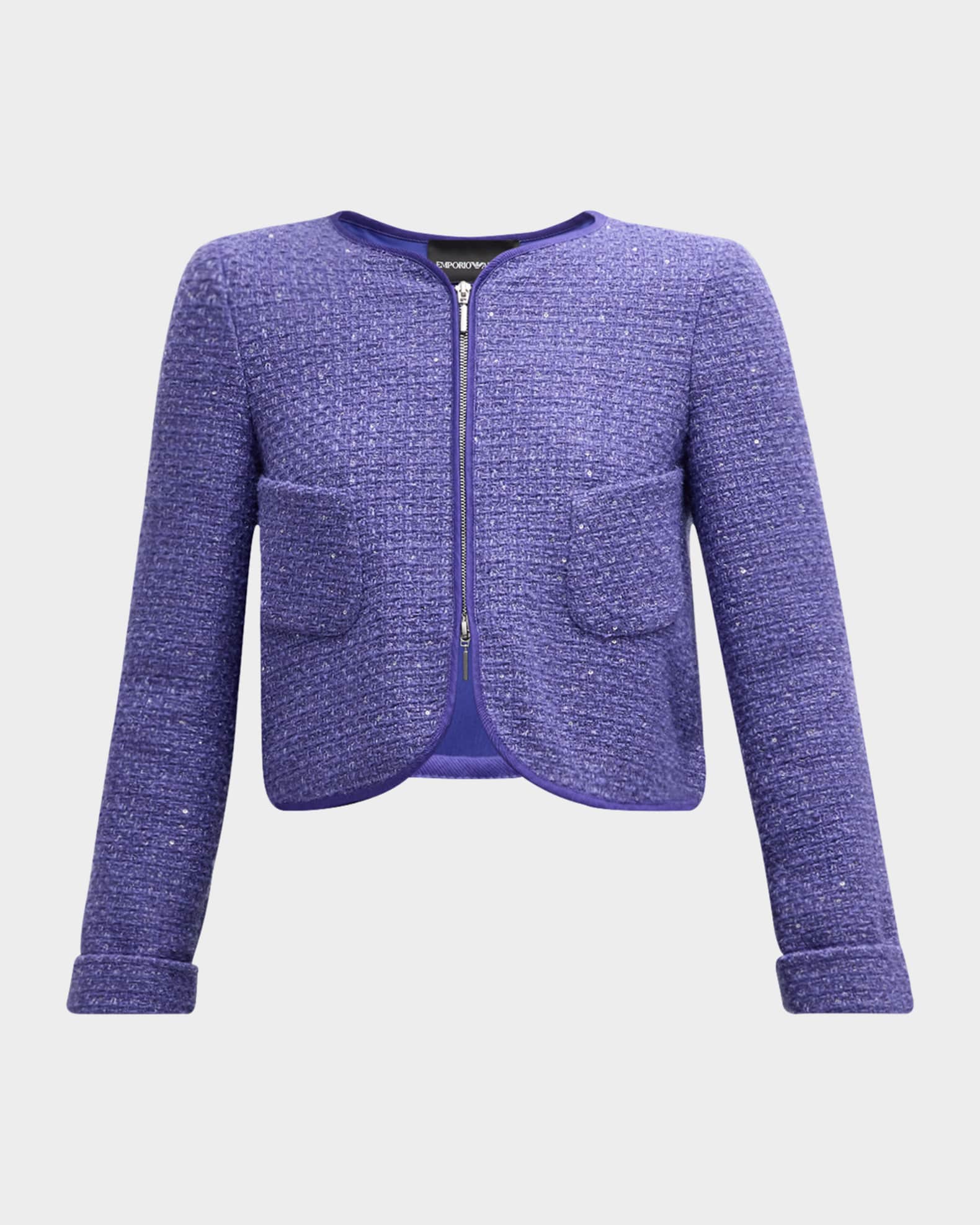 【MUDIDI】22SS★ Tweed heart neck crop jacket 001 8d693deba5444ed55afff5211631e0