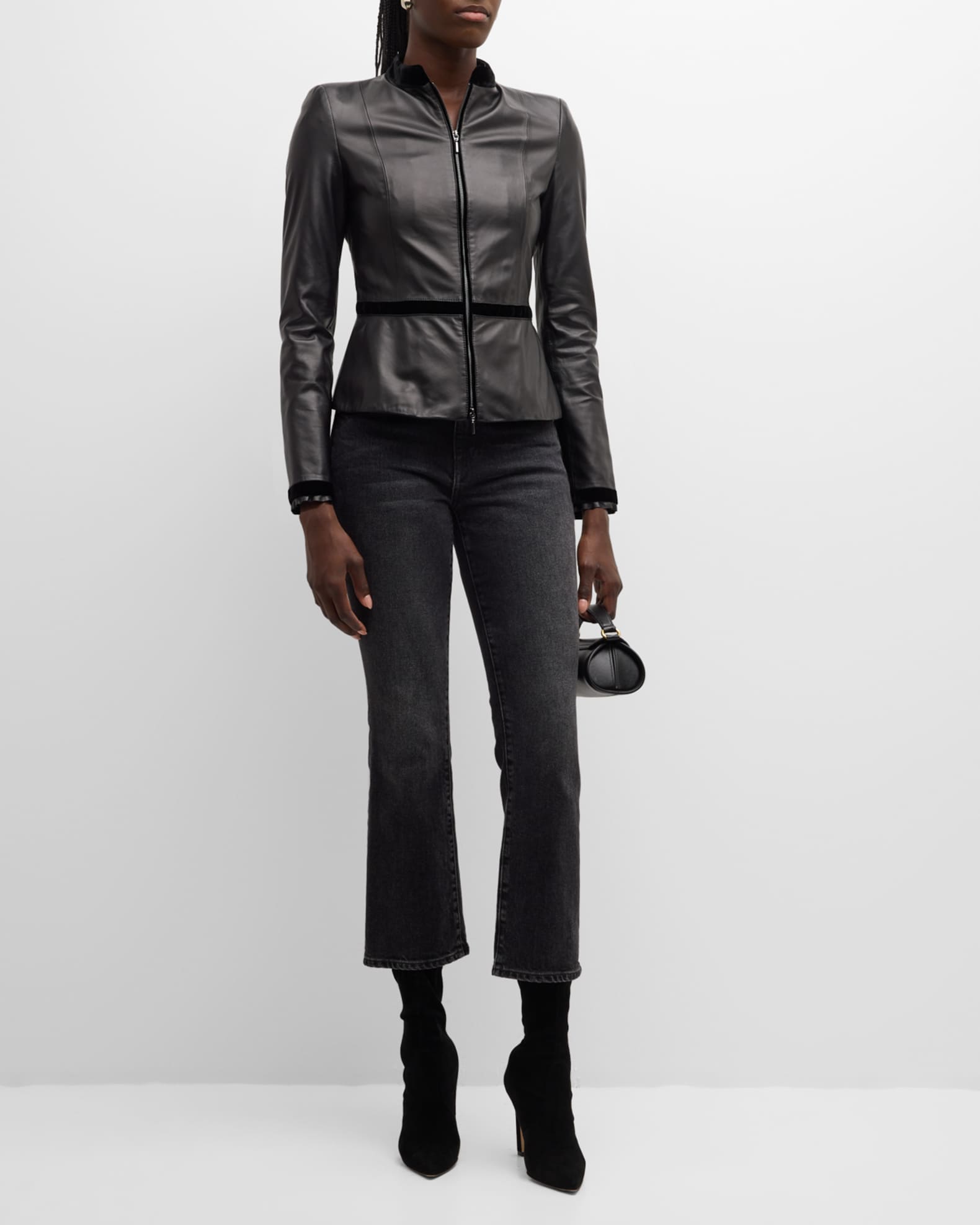 Armani leather jacket sale store