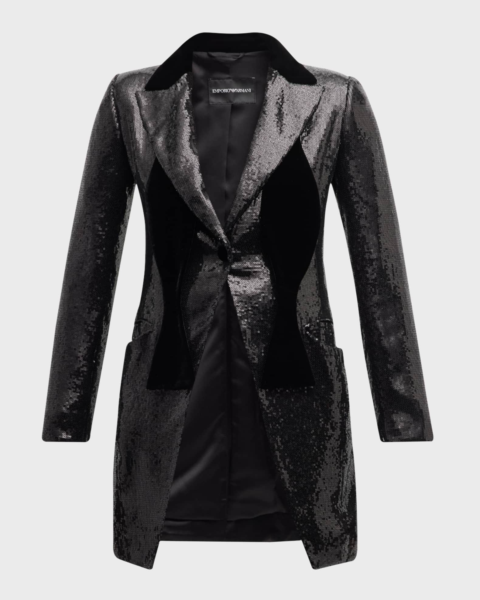 Emporio Armani Women s Blazer Black Formal Jackets
