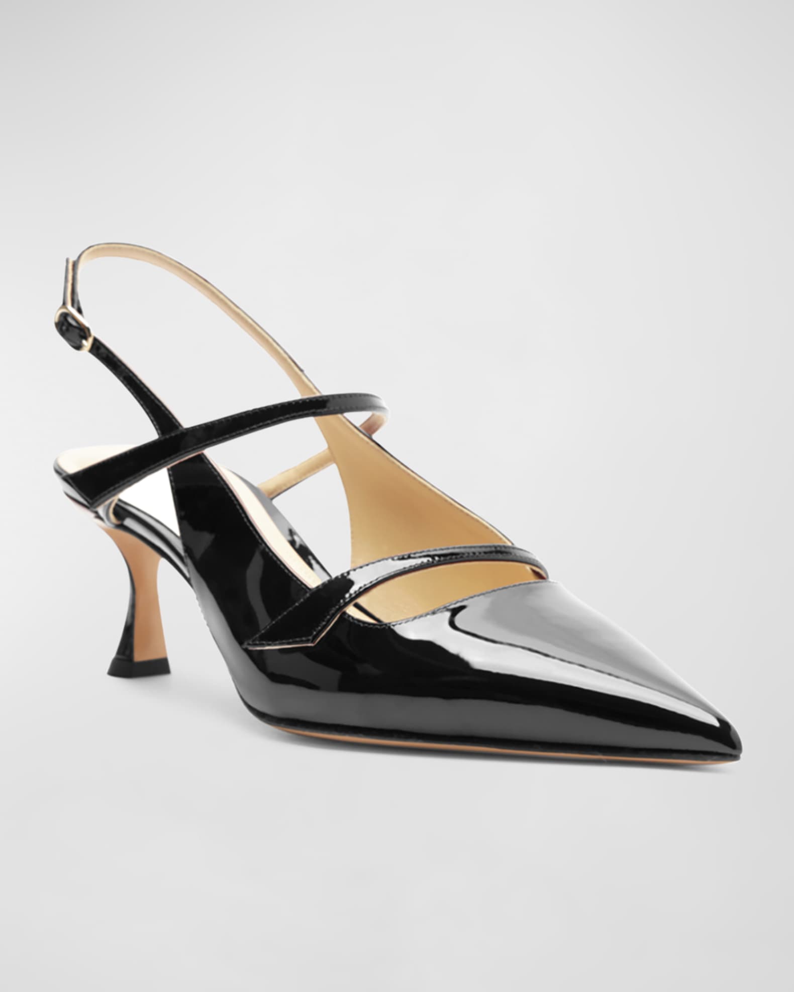 Tita Patent Slingback Pumps 1