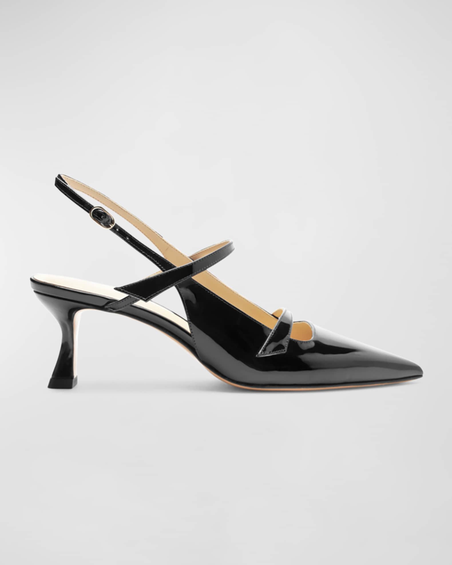 Tita Patent Slingback Pumps 0
