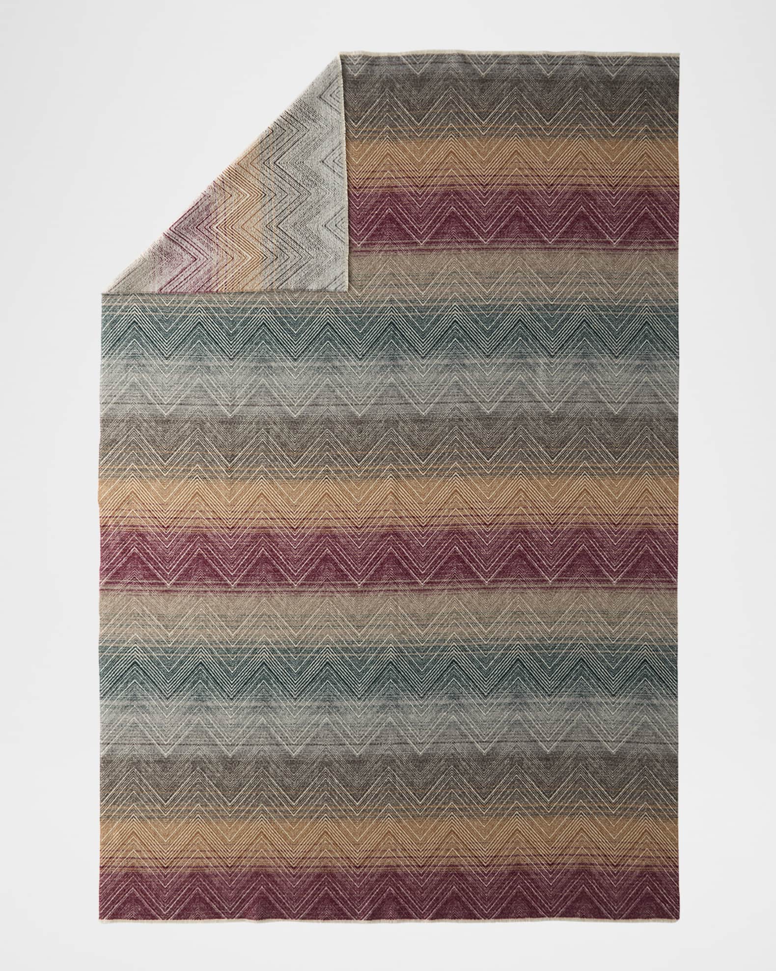 Marea Wool/Cashmere Throw, 51" x 75" 1