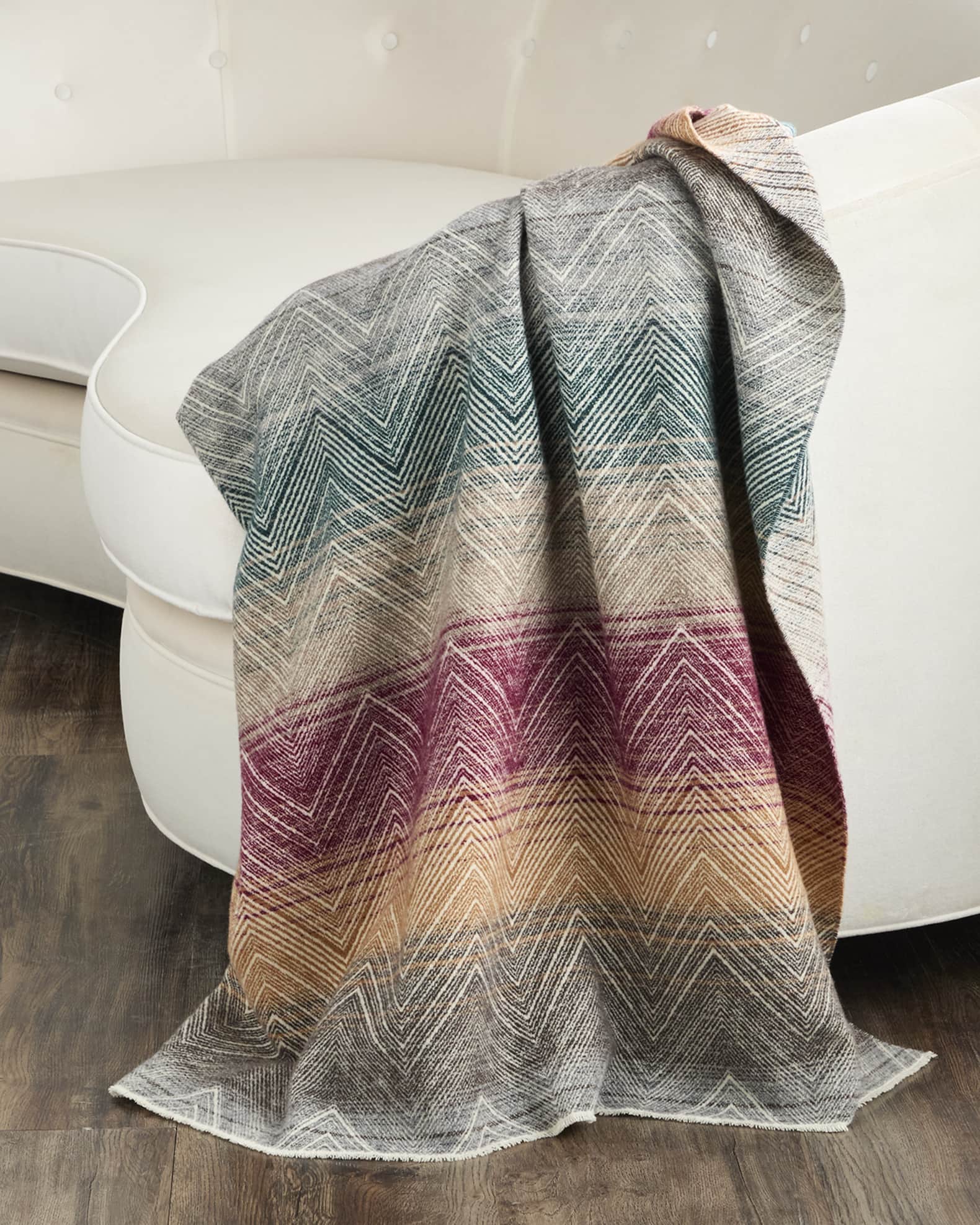 Marea Wool/Cashmere Throw, 51" x 75" 0
