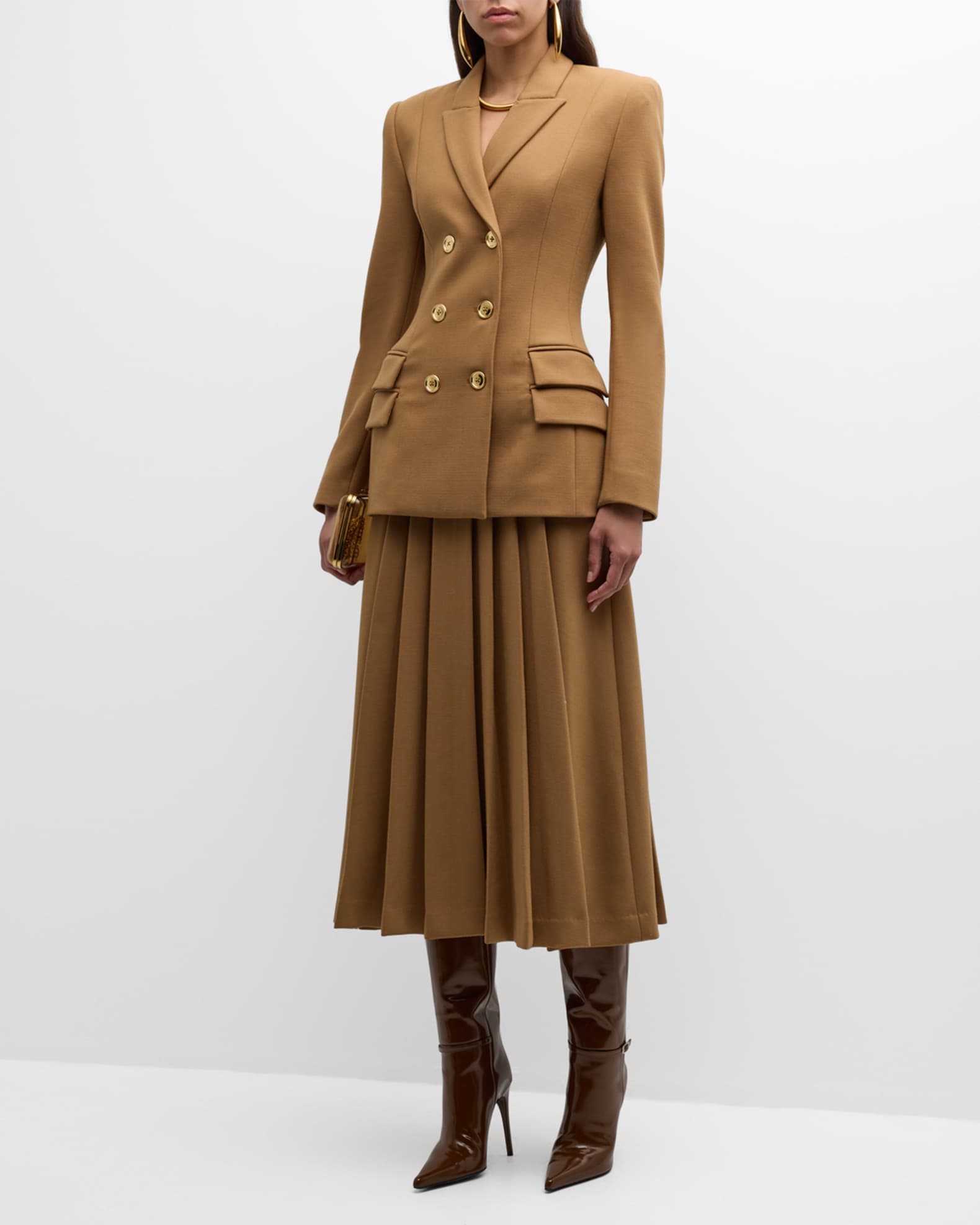 Fitted wool jacket best sale
