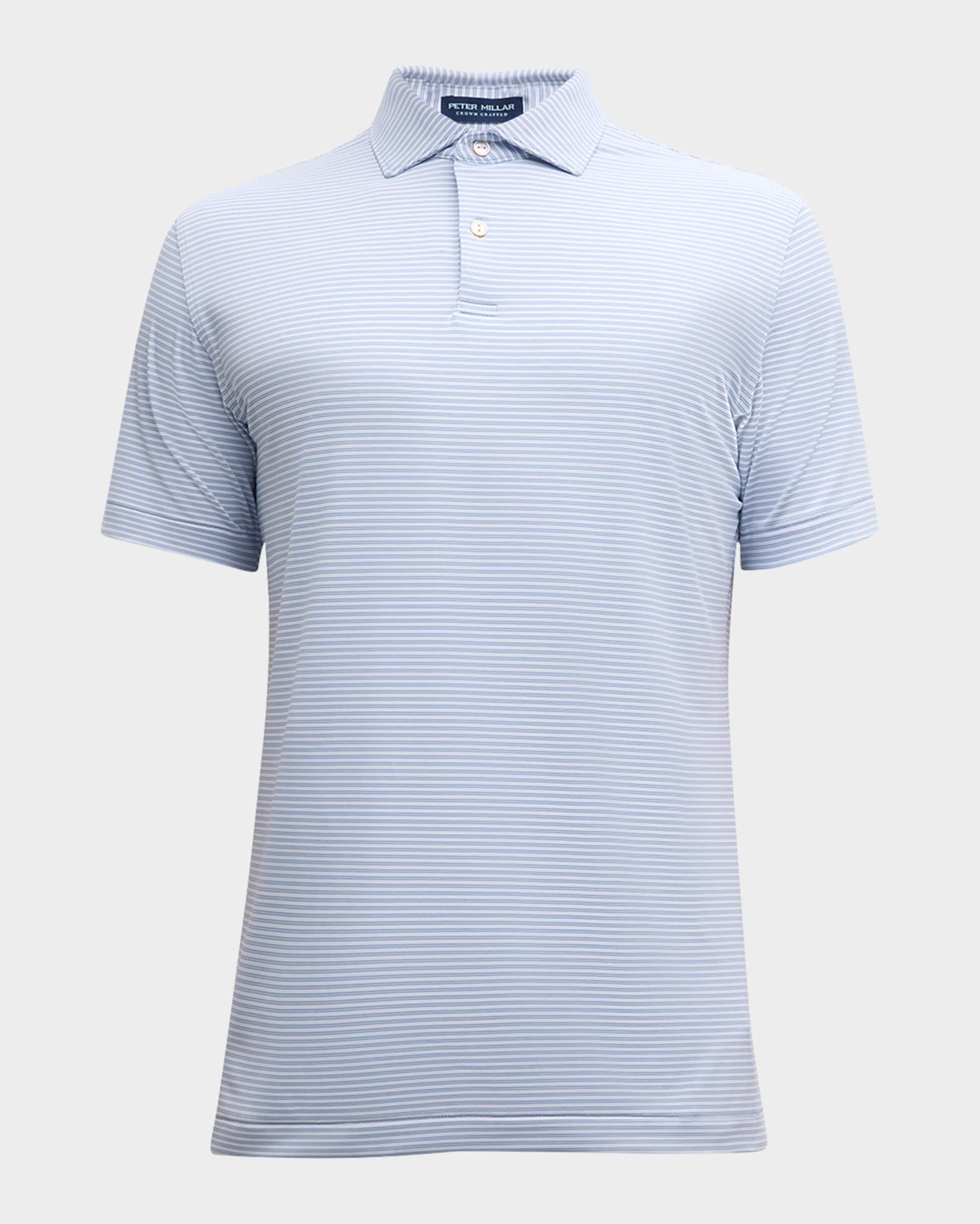 Peter Millar Men's Guitar Solo Performance Jersey Polo Shirt - Bluebird