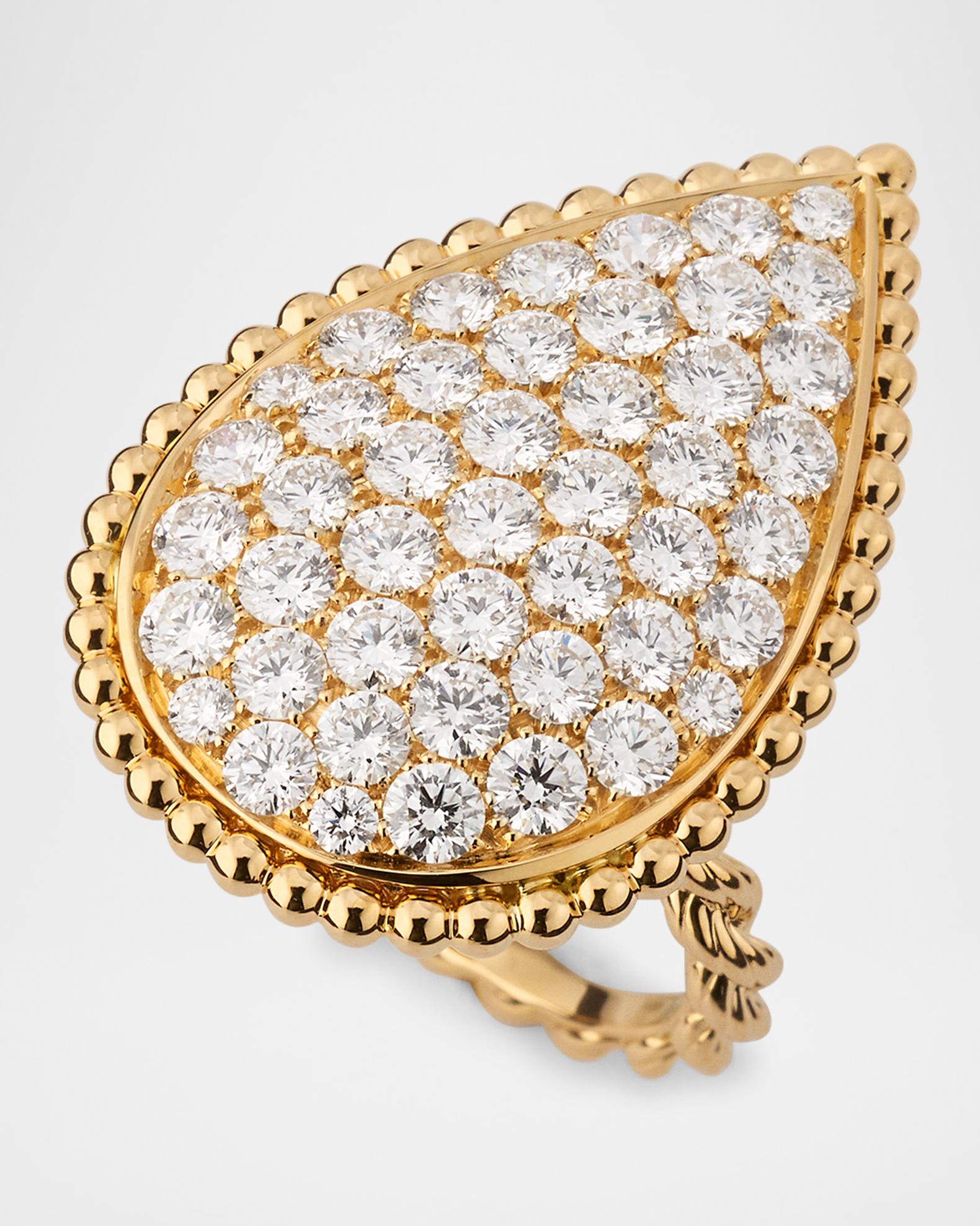 Boucheron Serpent Boheme XL 18K Yellow Gold Diamond Ring | Neiman 