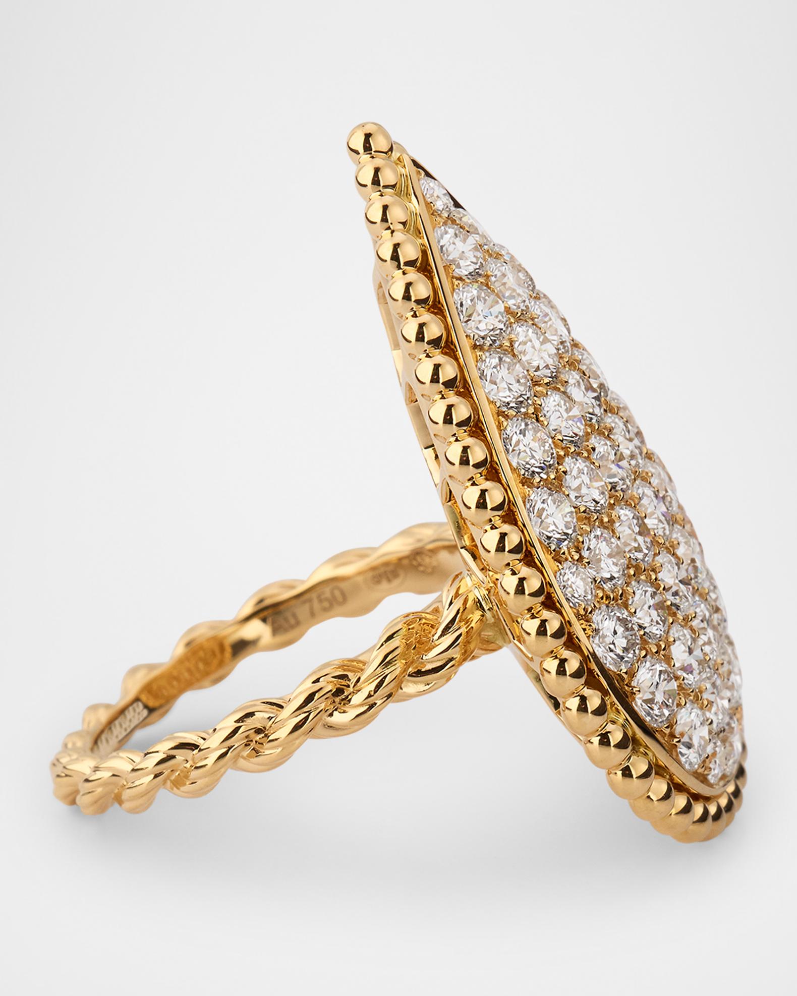 Boucheron Serpent Boheme XL 18K Yellow Gold Diamond Ring | Neiman 
