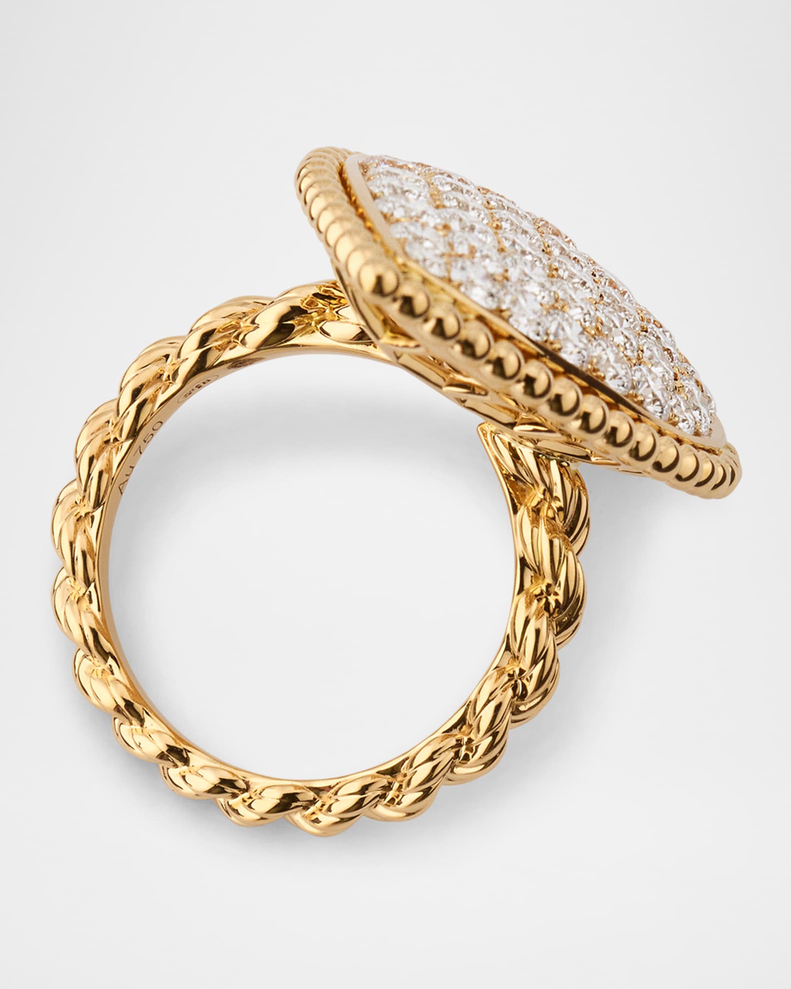 Boucheron Serpent Boheme XL 18K Yellow Gold Diamond Ring | Neiman