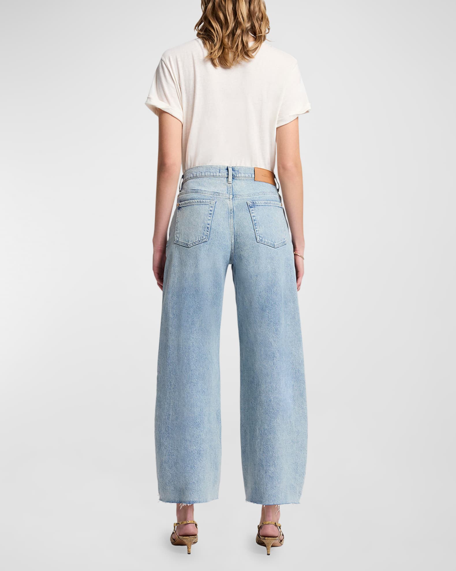 7 for all mankind BONNIE CURVILINEAR COLMAN - Flared Jeans - white/wit