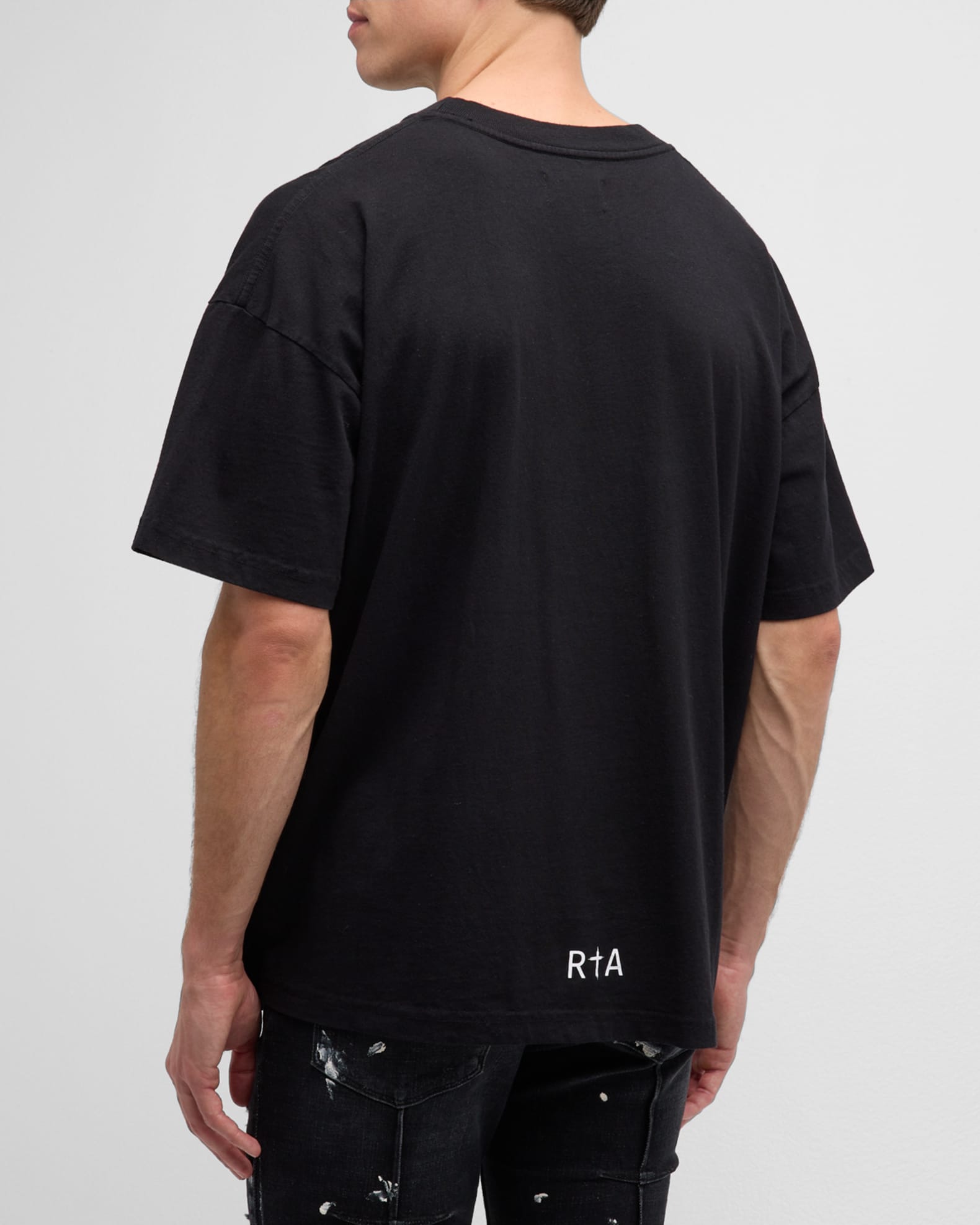 RTA Men s Liam Cross Logo T Shirt Neiman Marcus