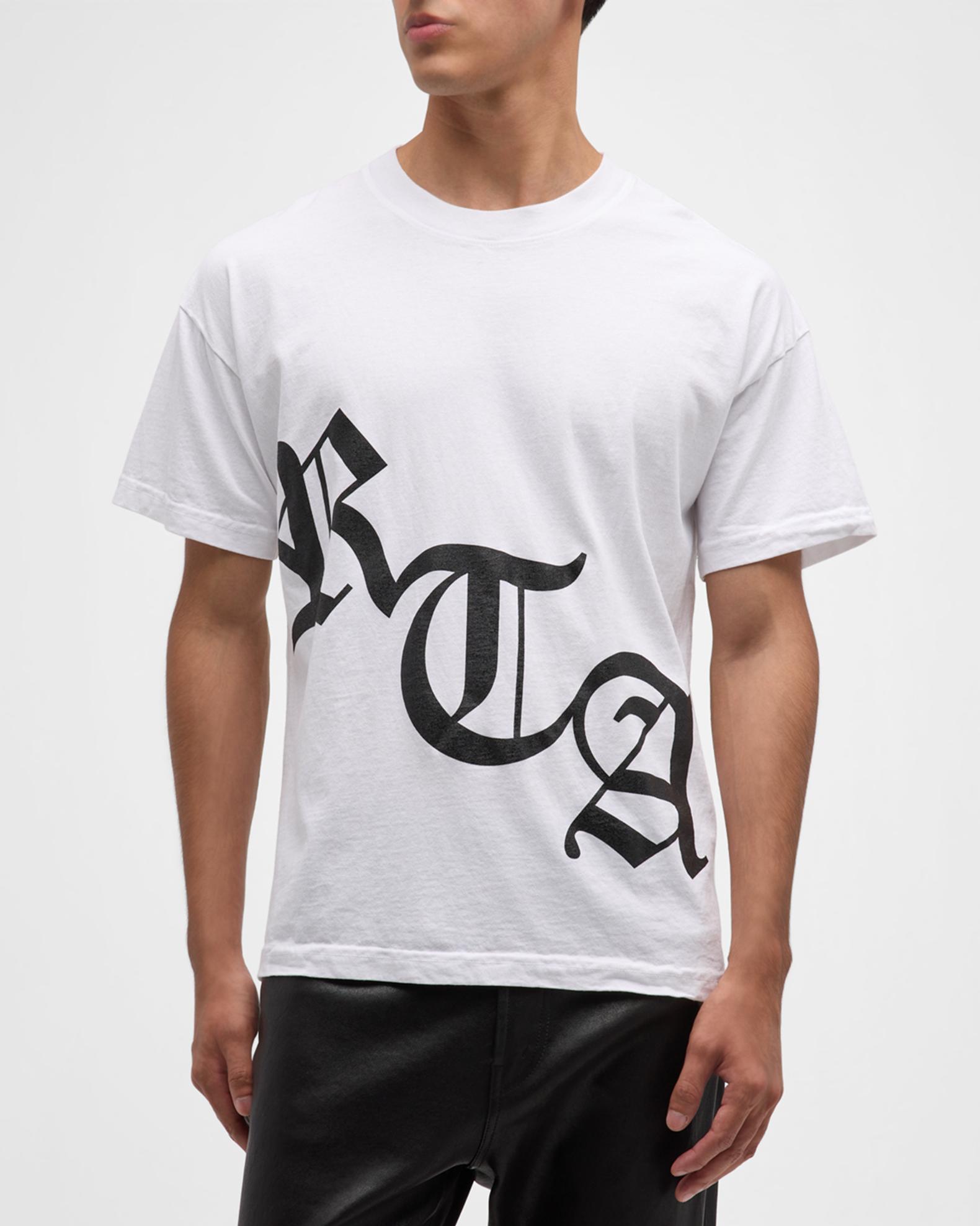 RTA Men's Logo-Print T-Shirt | Neiman Marcus