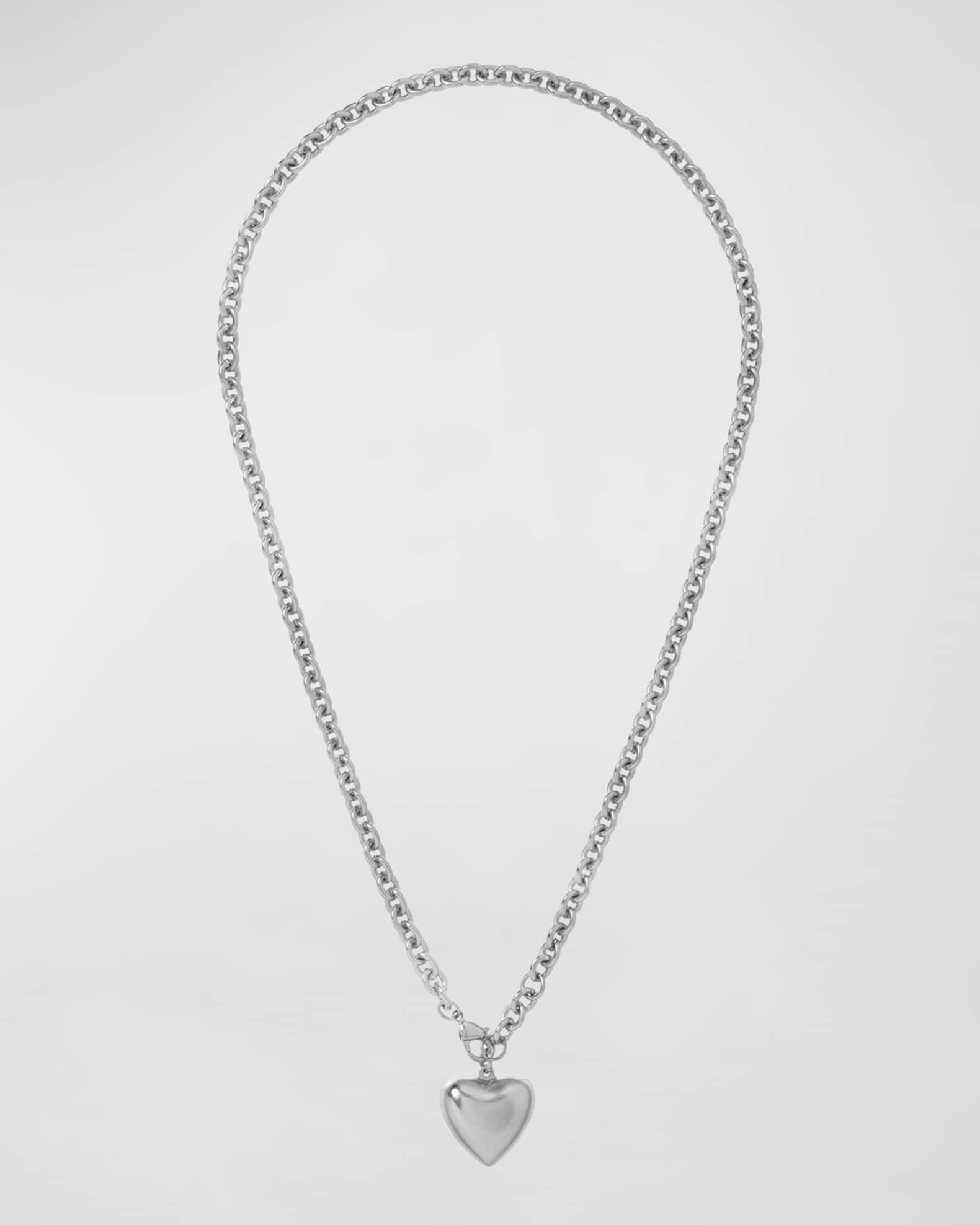 Puffy Hearts Mini Pendant Necklace 0