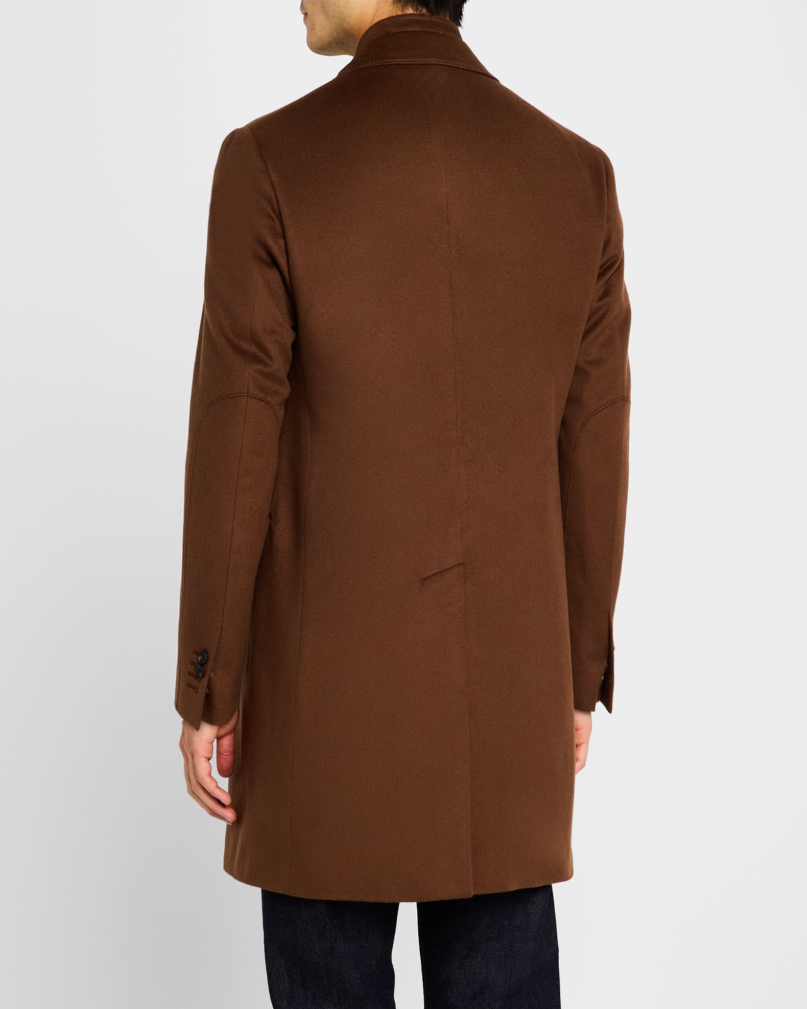 Corneliani Men's Wool Topcoat with Detachable Bib | Neiman