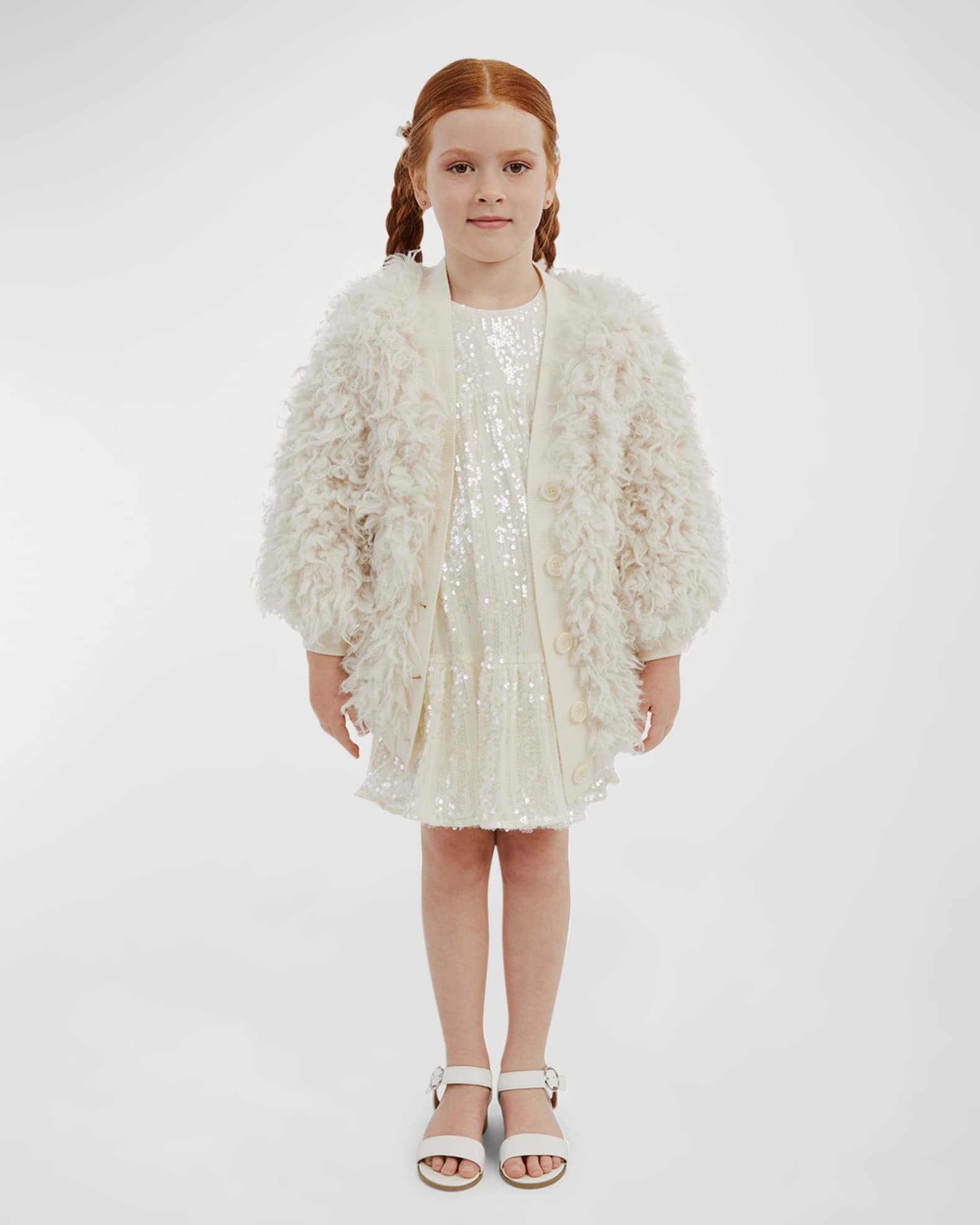 Girl s Jessie Fluffy Cardigan Size 4 14