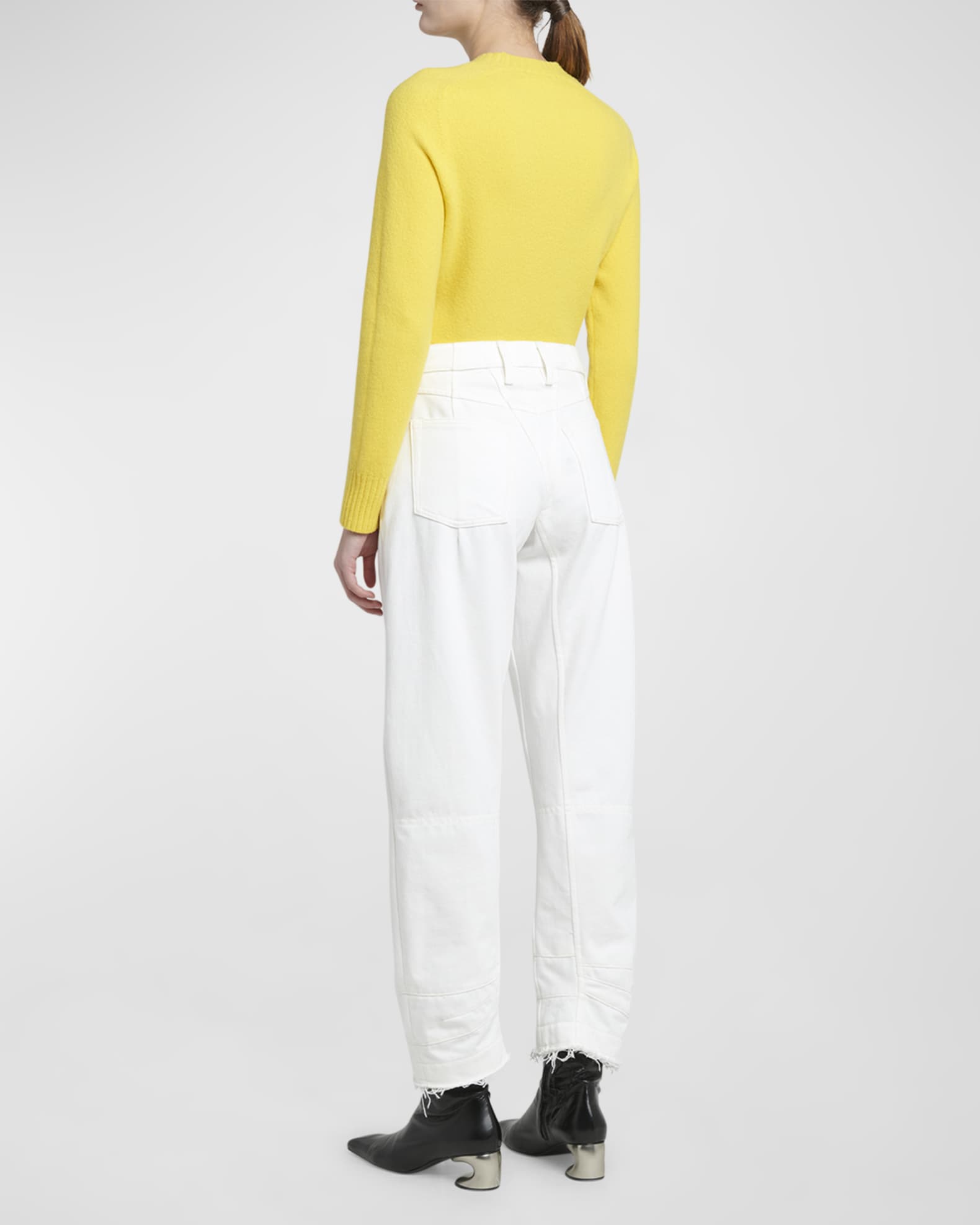 パンツ JIL SANDER Women Straight Pants J40KA0236 J40182923 Brown Jil Sander straight-leg Belted Wool Trousers | Brown | FARFETCH