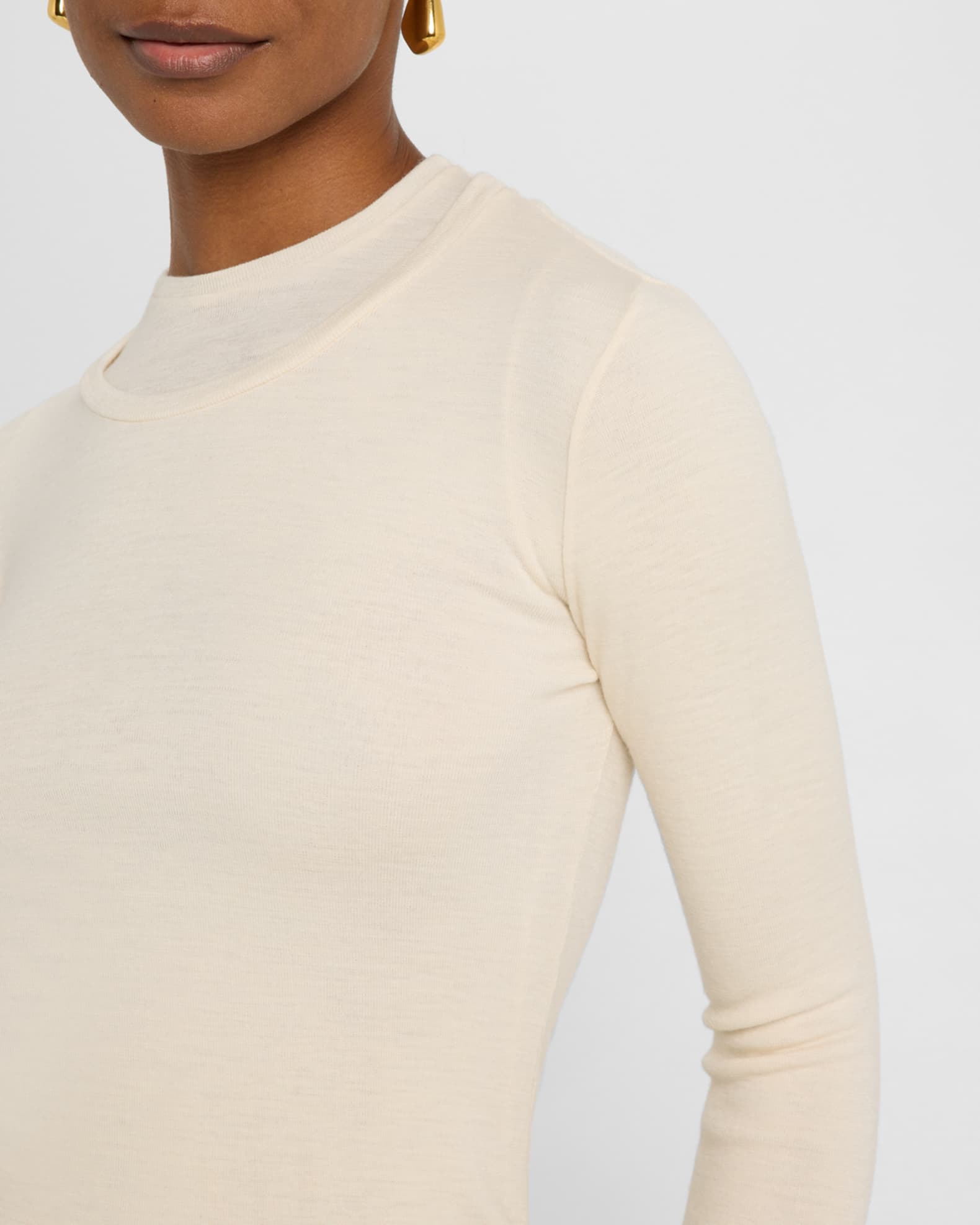 Jil Sander Layered Long-Sleeve Top | Neiman Marcus