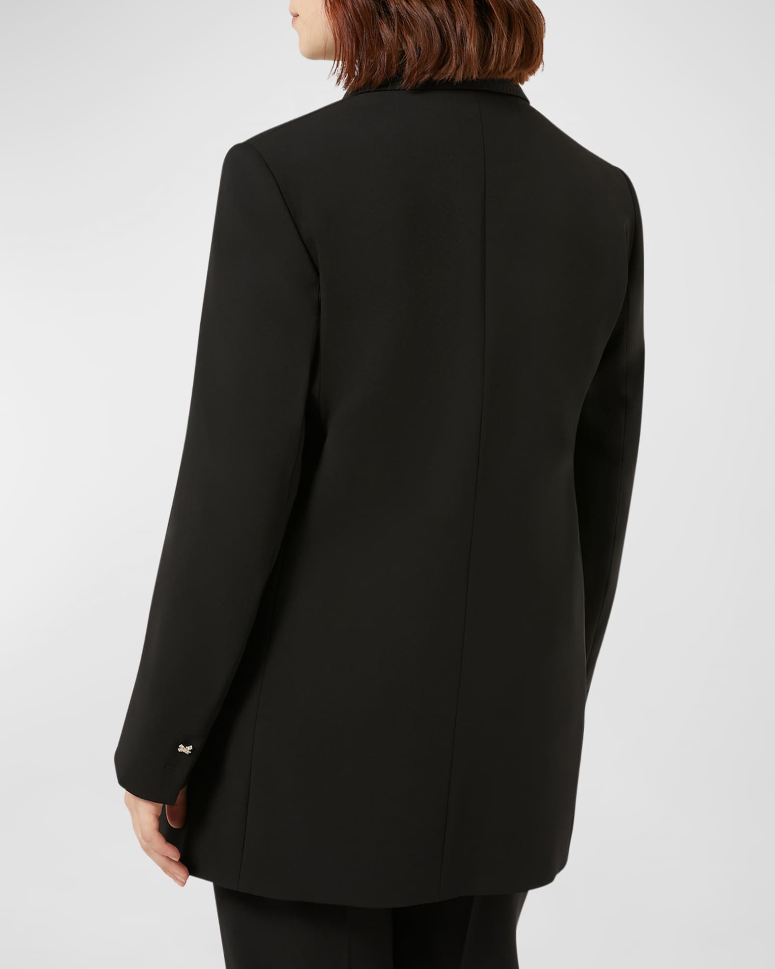 Plus Size Zaino Side Slit Virgin Wool Coat