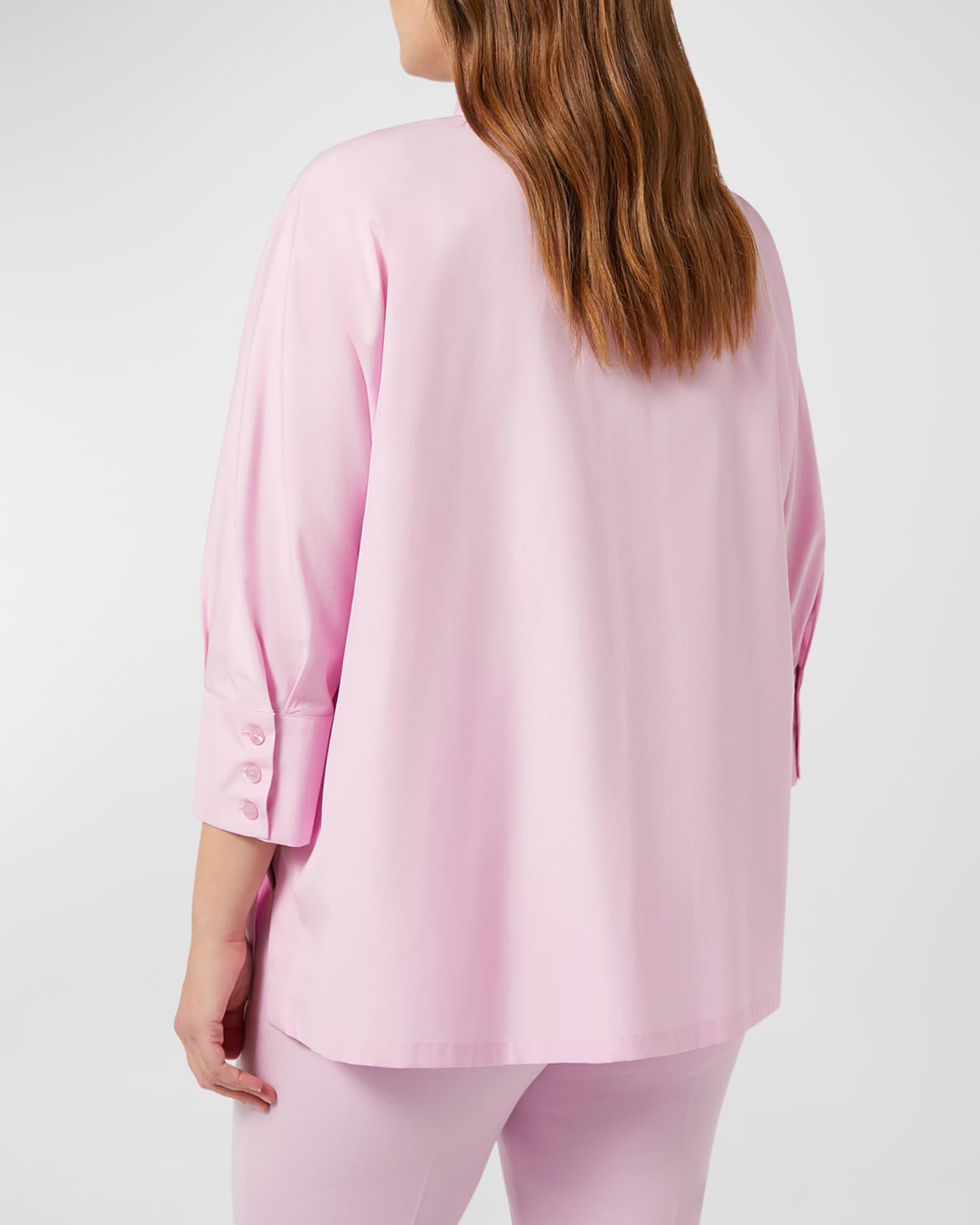 Plus Size Arizona 3 4 Sleeve Cotton Blouse