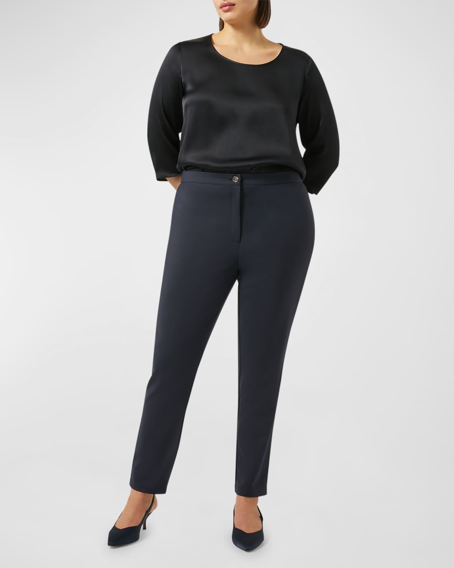 Plus Size Rosa Skinny Cotton Pants