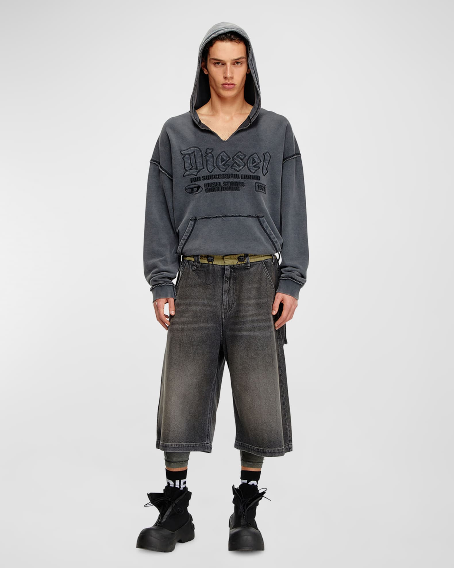 Diesel Men's S-Boxt-Hood-Raw Sweatshirt | Neiman Marcus