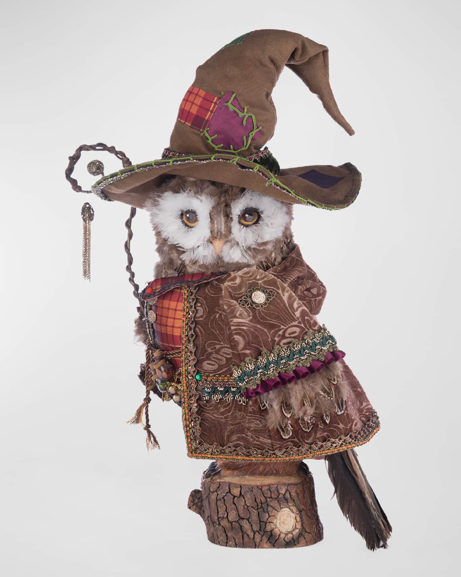 Octavius the Owl Warlock Halloween Figurine, 20" 0