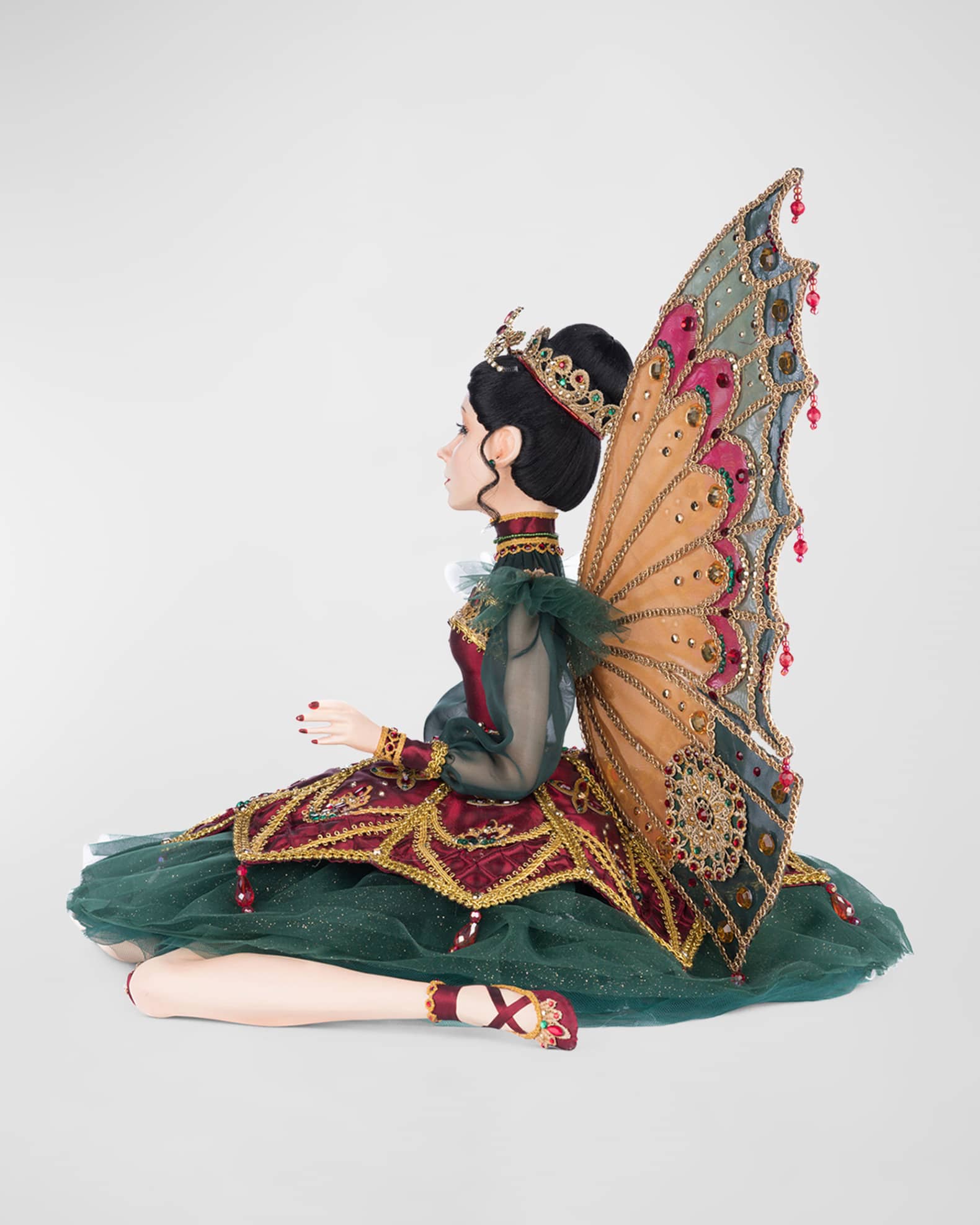 Katherine s Collection Belle Noelle Sitting Fairy Ballerina Holiday Doll Neiman Marcus