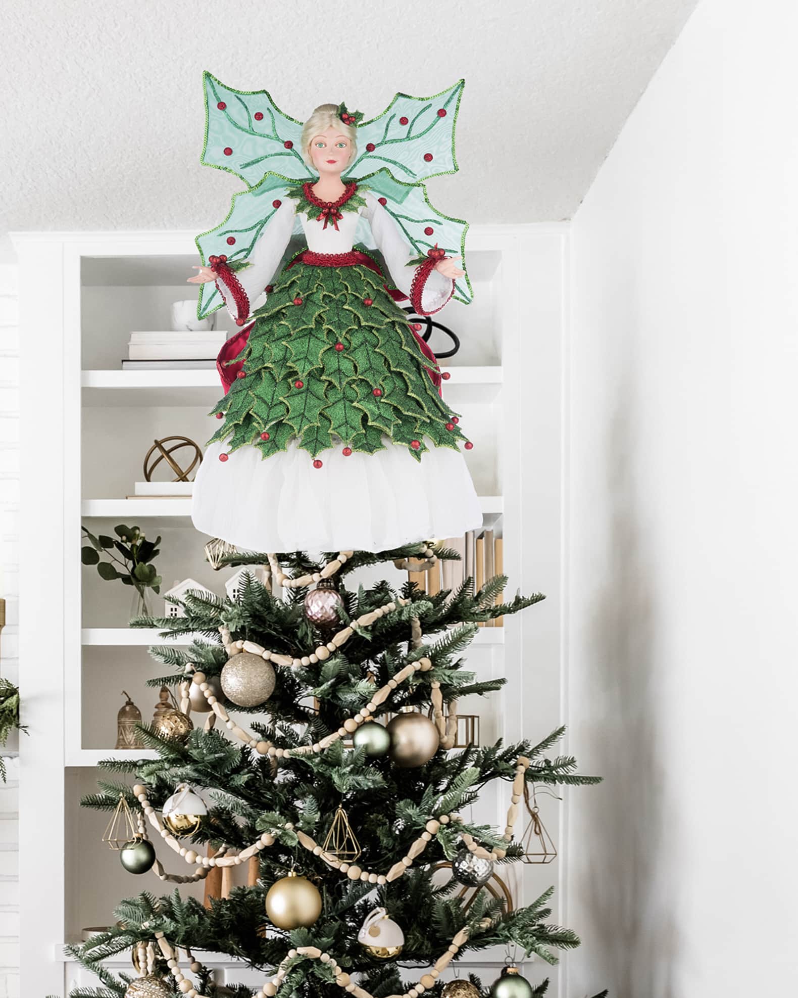 Katherine's Collection Holly Berry Fairy Tree Topper Neiman Marcus