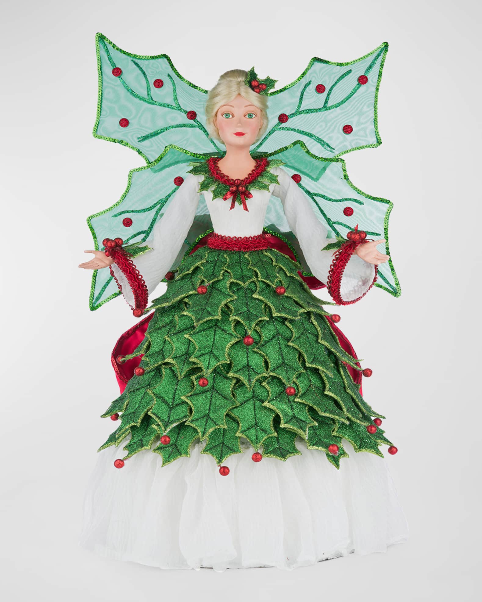 Katherine's Collection Holly Berry Fairy Tree Topper Neiman Marcus