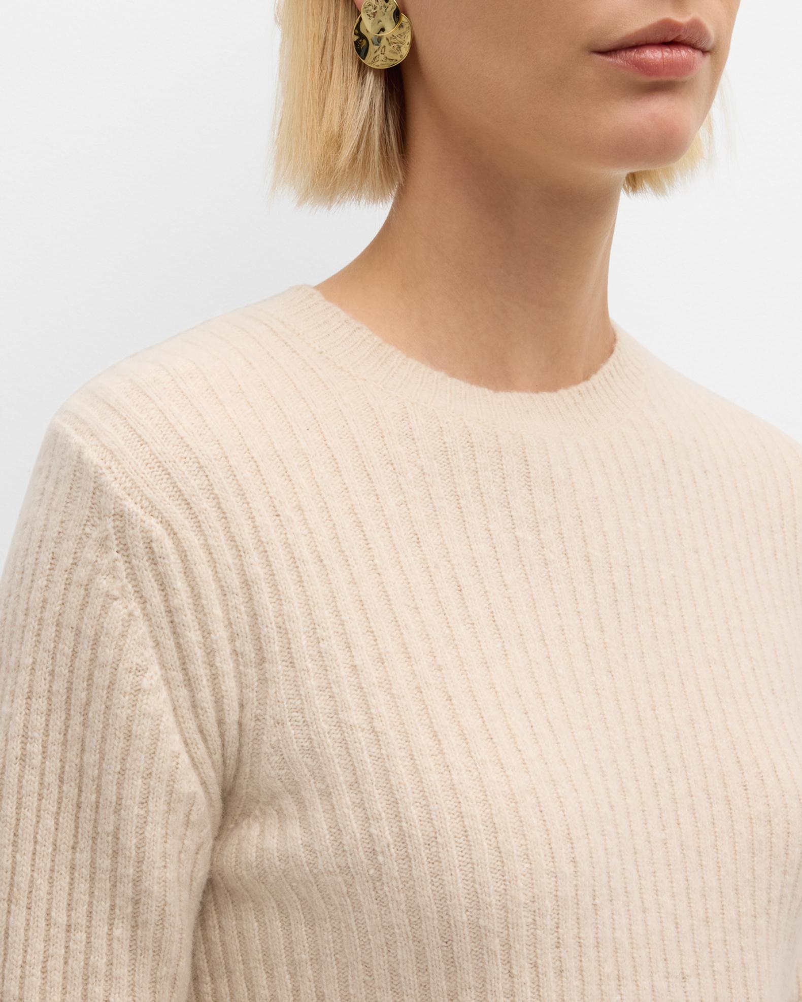 Co Wool-Cashmere Rib Knit Sweater | Neiman Marcus