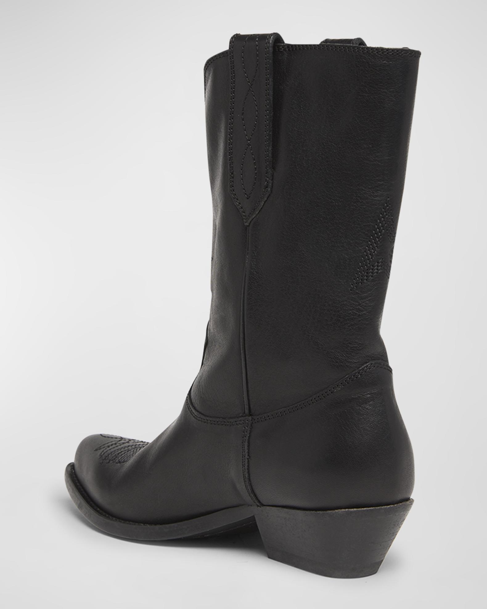 Golden Goose Wish Star Leather Cowboy Boots | Neiman Marcus