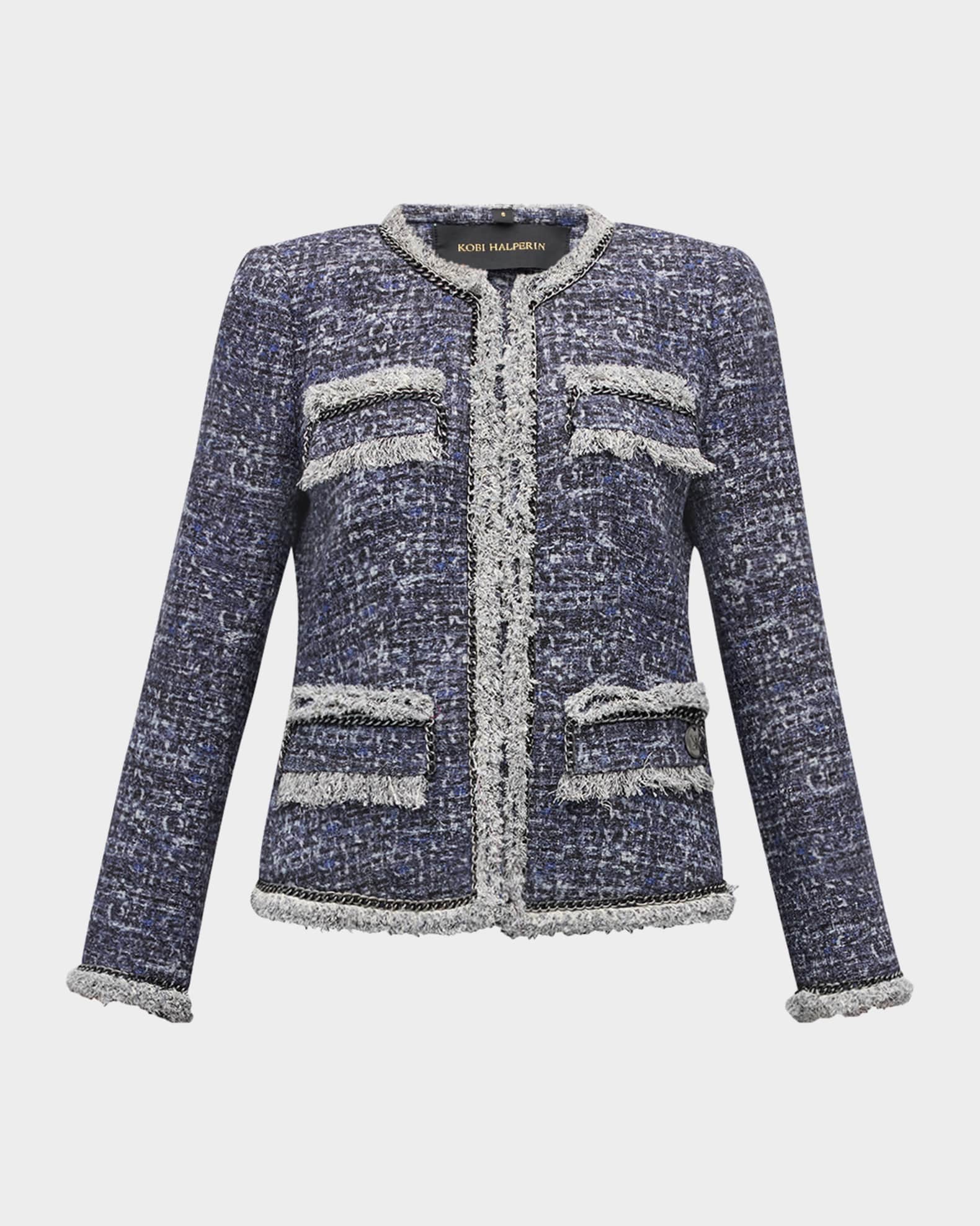 MIX TWEED PUFF SLEEVE JACKET | CLANE