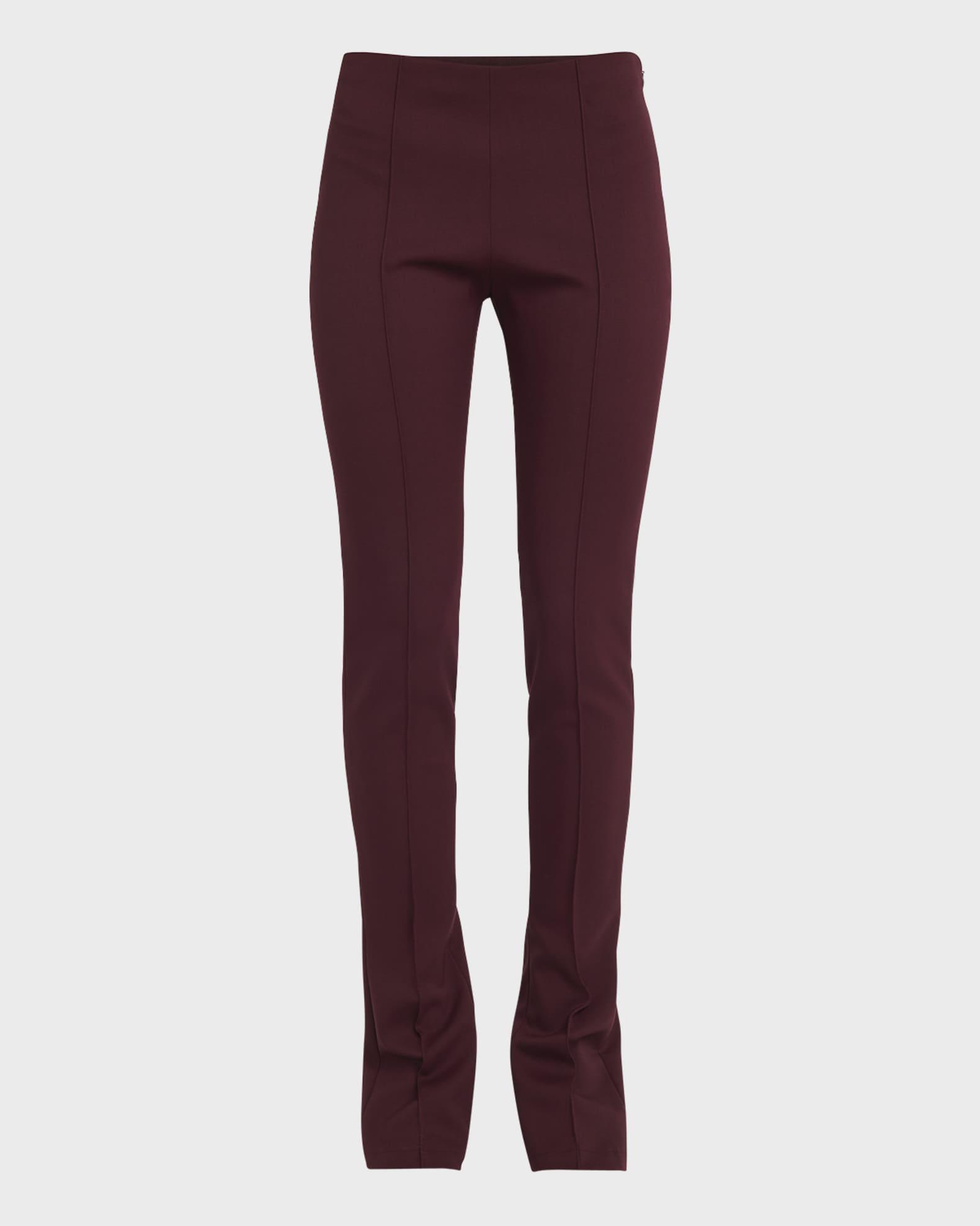 Ambrogio Skinny-Leg Slit-Hem Pants 0