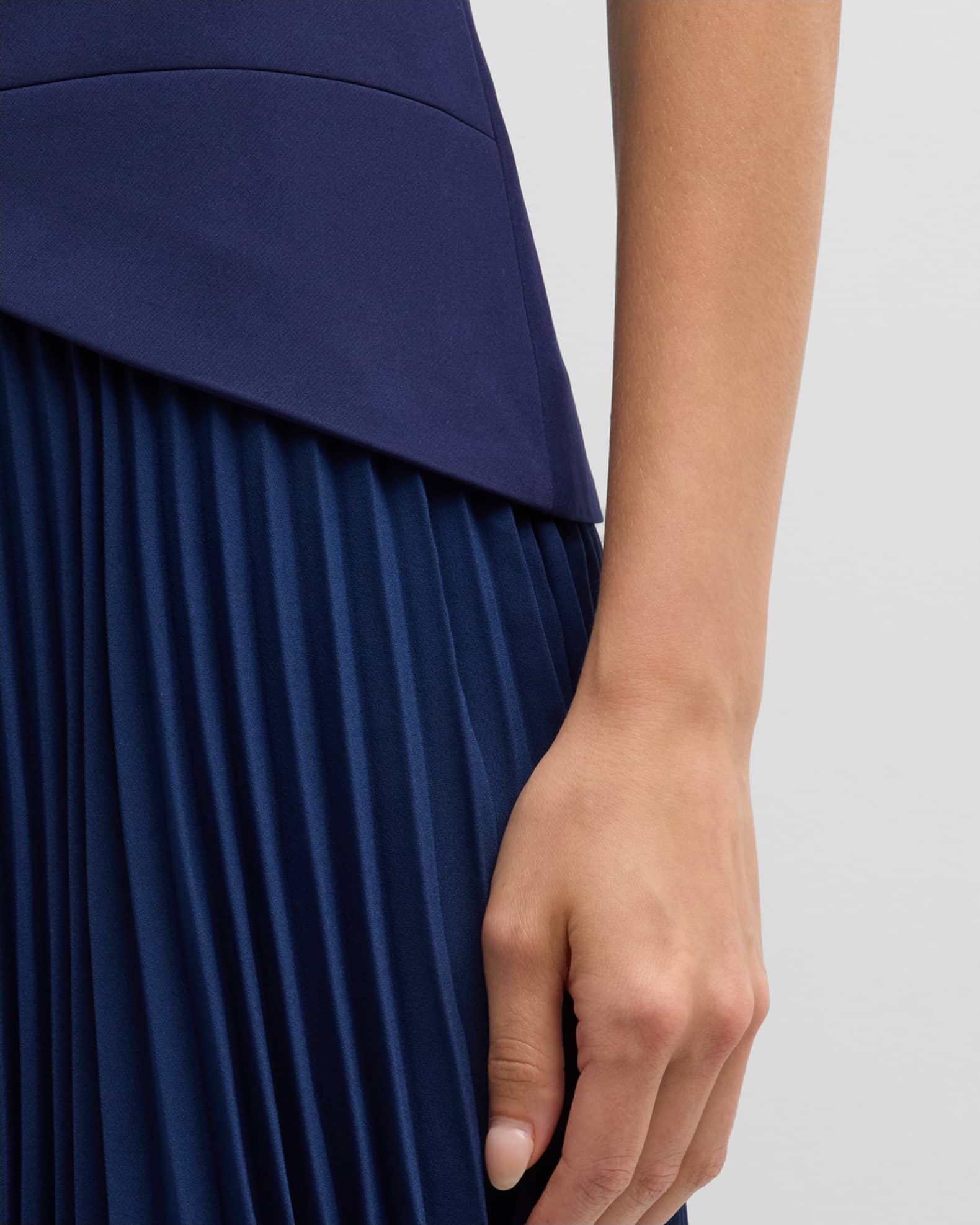 Milly Haddy Sleeveless Pleated Mini Dress