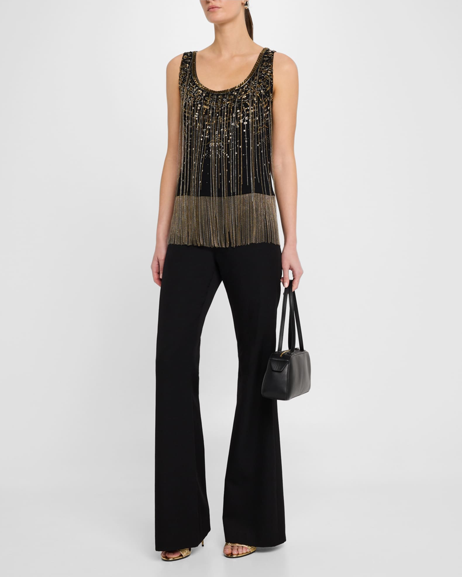 Lilit Chain Fringe Sleeveless Blouse 1