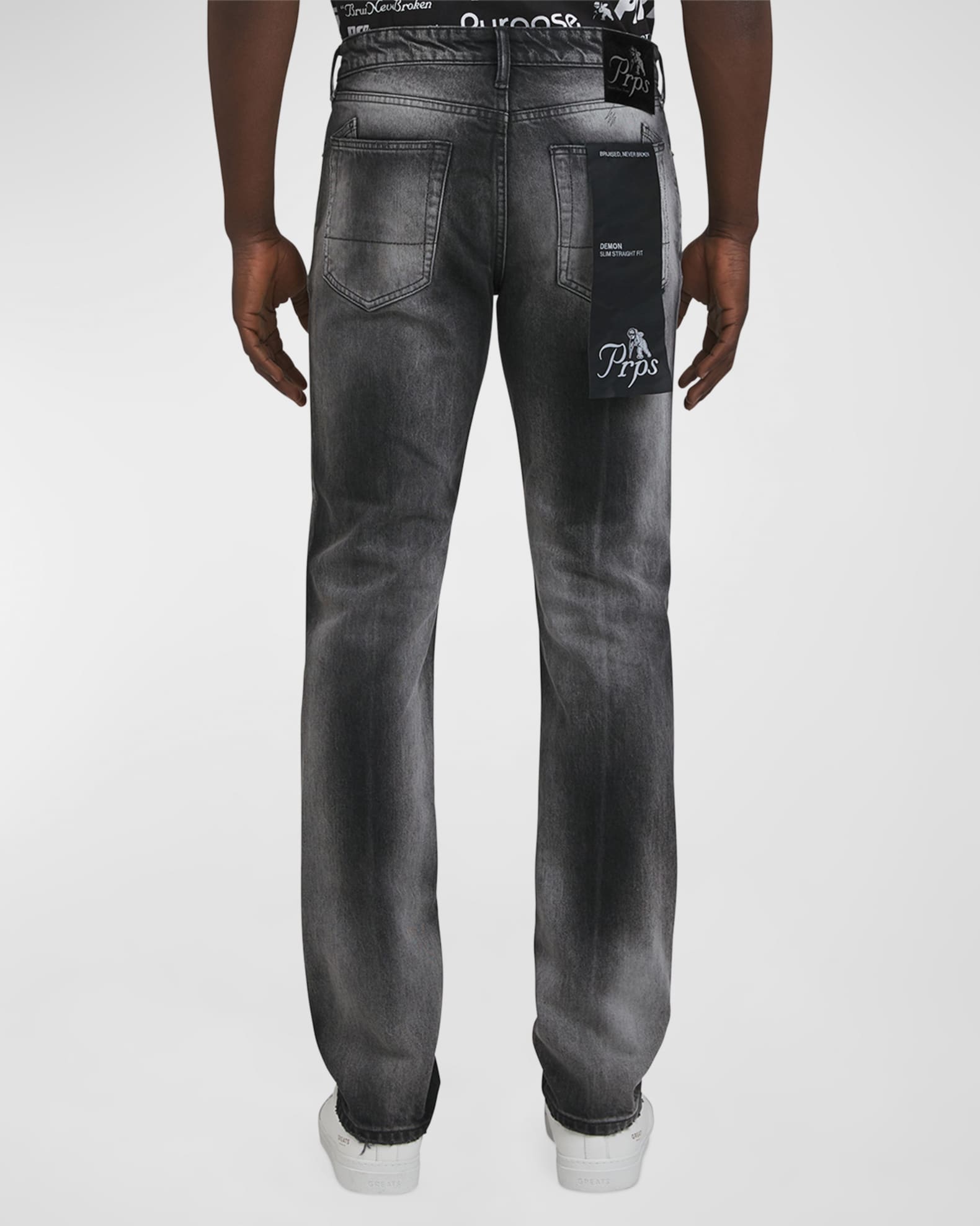 Men's Mallow Two-Tone Jeans - Thumbnail 2