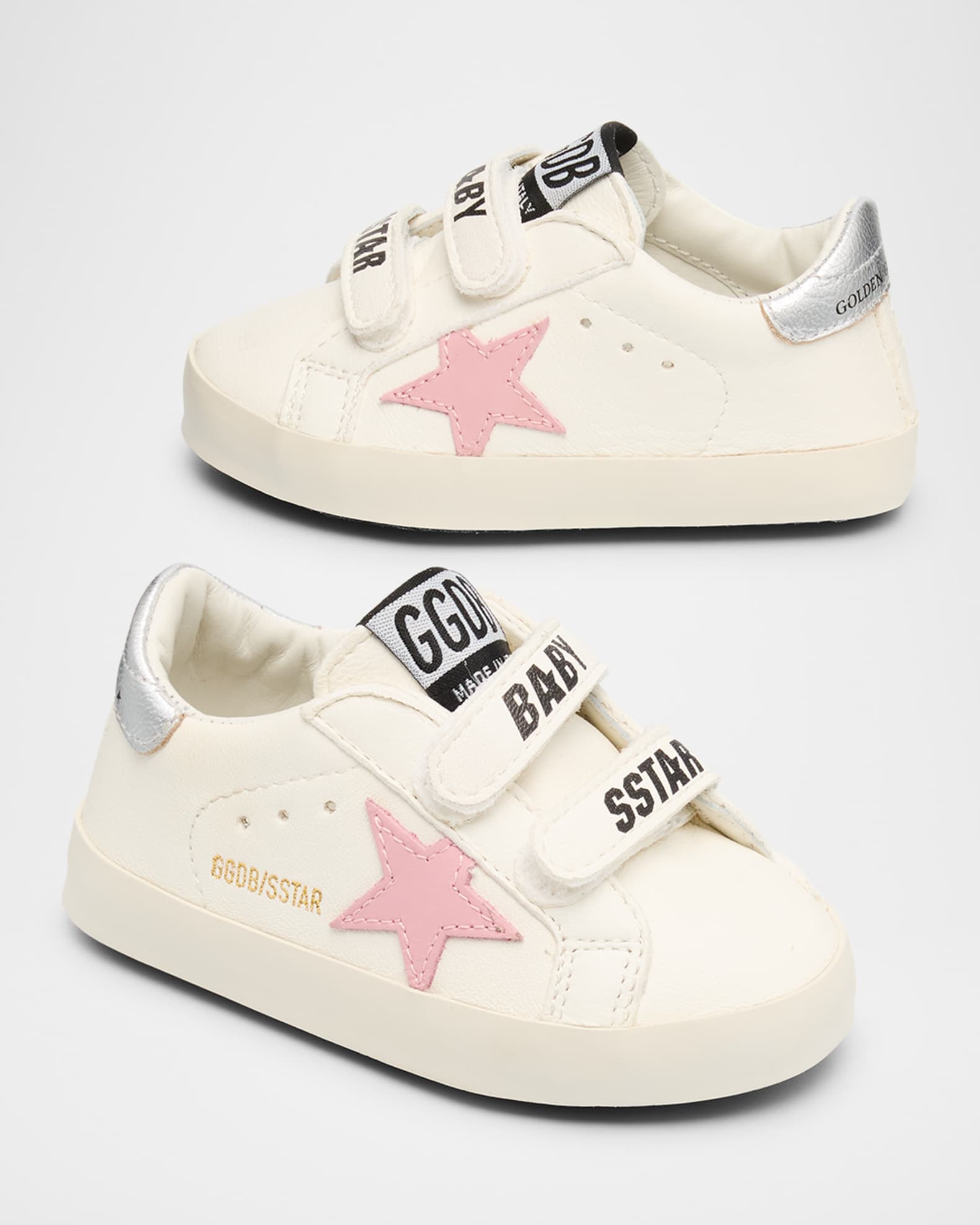 Girl's School Leather Low Top Sneakers, Baby 0