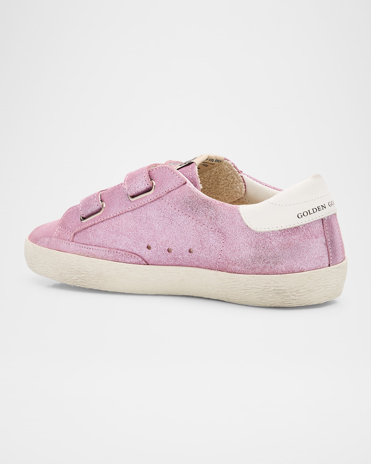 Girl's Old School Glitter Dual-Grip Sneakers, Toddlers/Kids 1