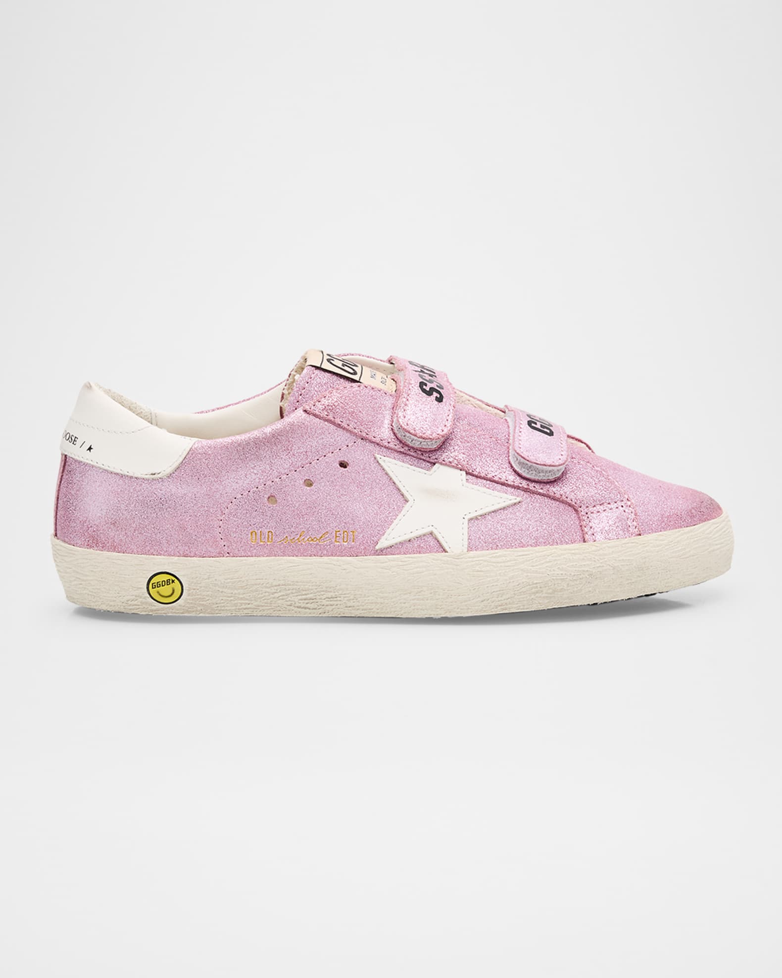 Girl's Old School Glitter Dual-Grip Sneakers, Toddlers/Kids 0