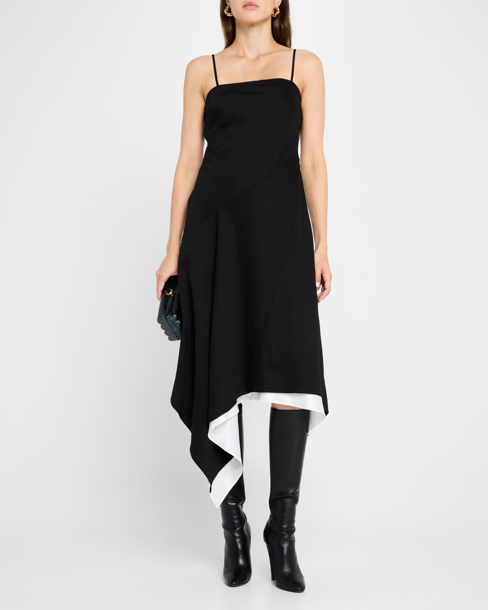 Scarf Hem Midi Dress 1