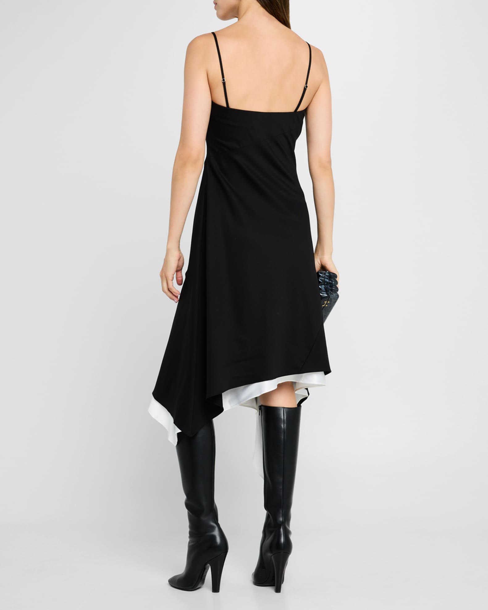 Helmut Lang Scarf Hem Midi Dress | Neiman Marcus