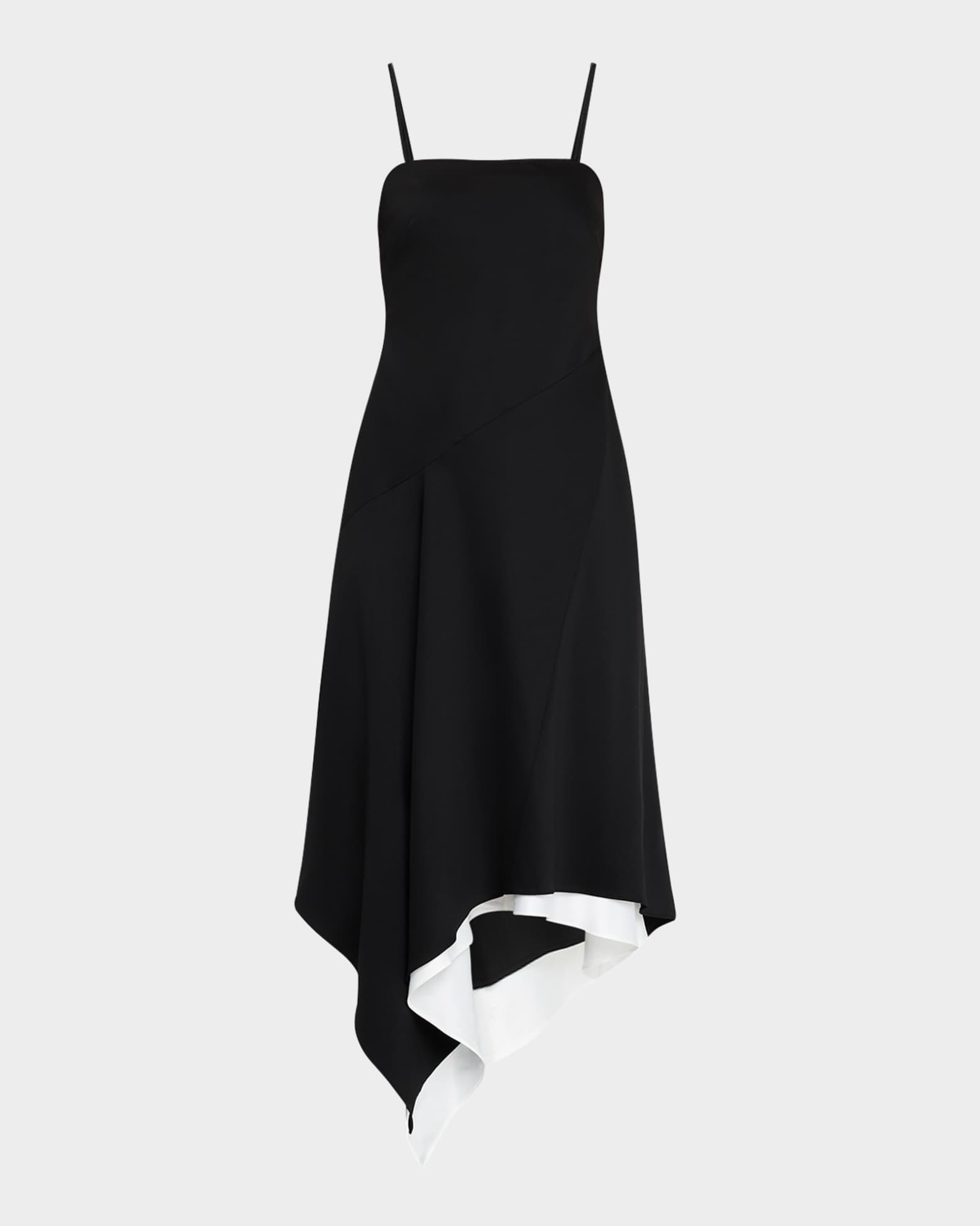 Scarf Hem Midi Dress 0