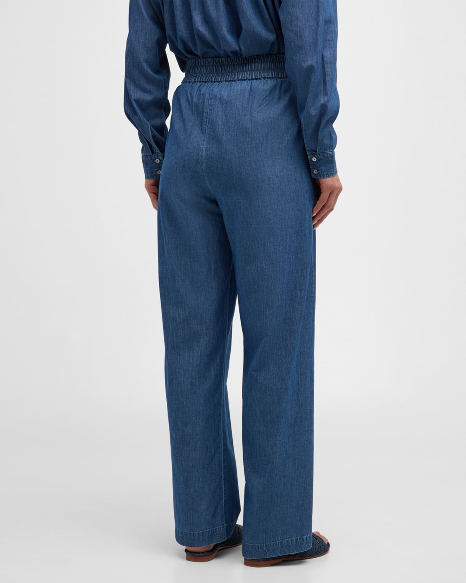 Chambray Straight-Leg Jeans main image 1