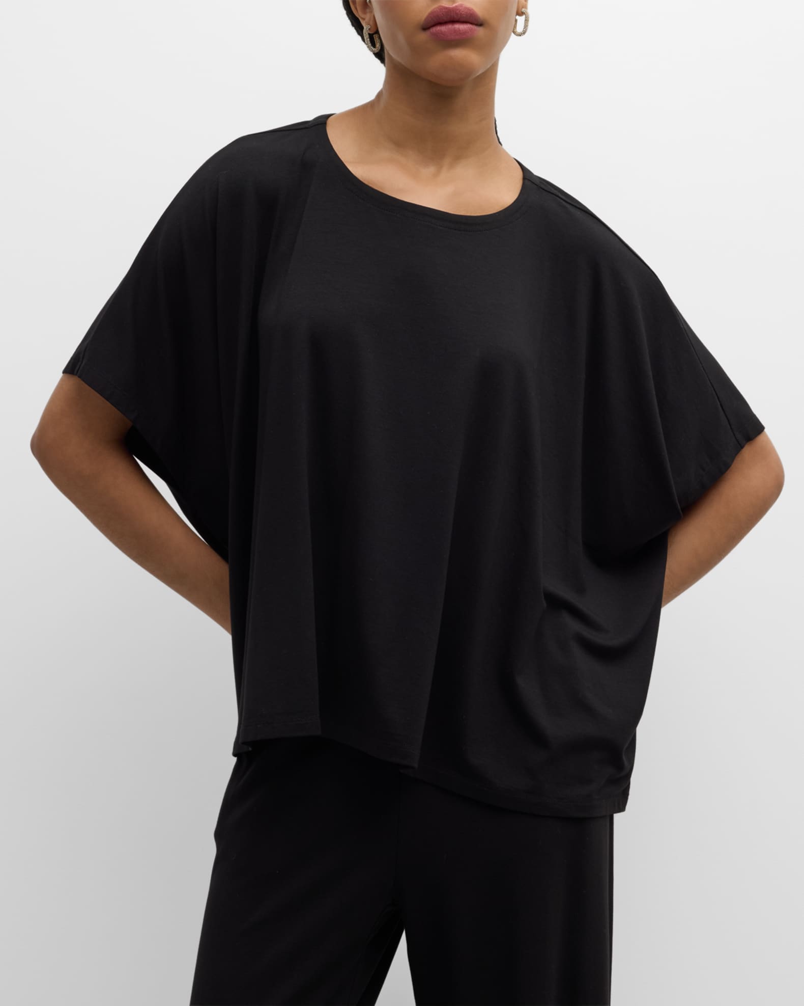 Boxy Dolman top in Black