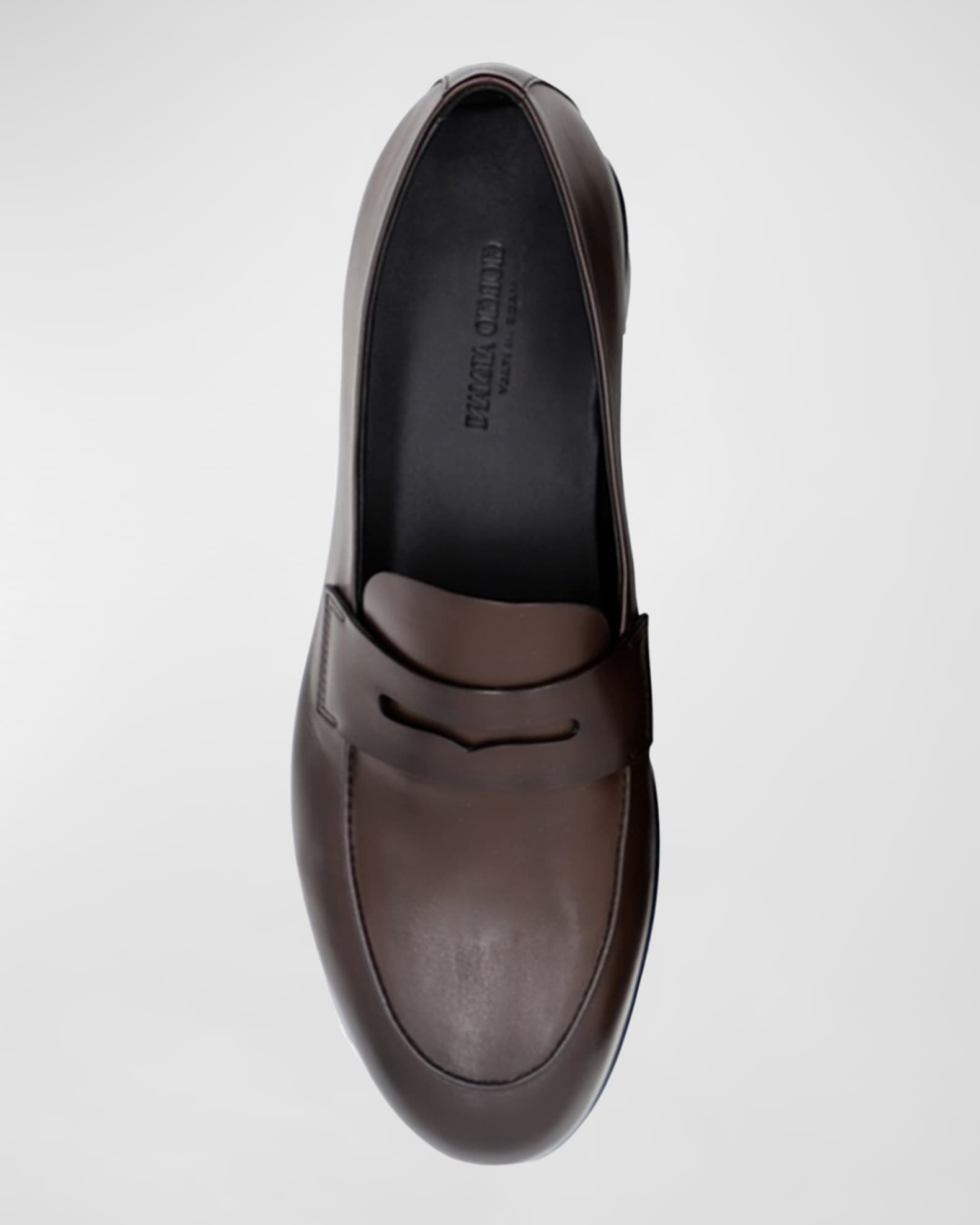 Giorgio Venturi Leather Slip-On Penny Loafers main image 1