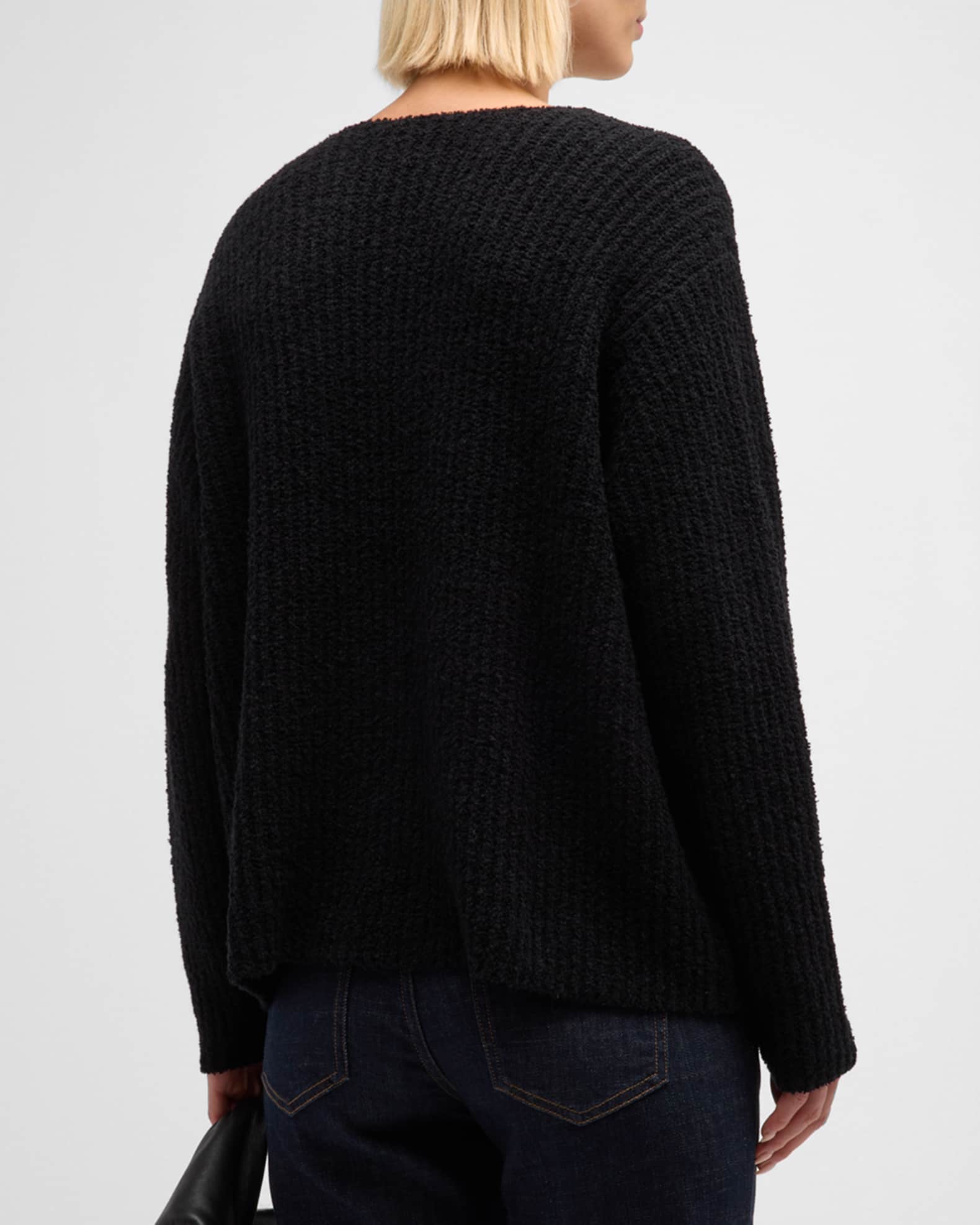 Ribbed Organic Cotton Cashmere Sweater