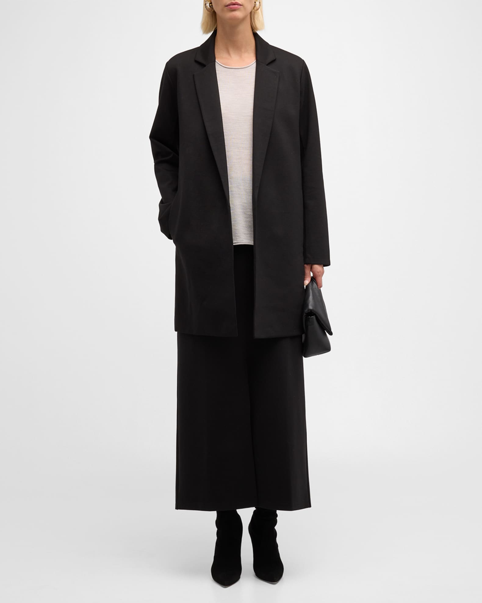 Petite Open Front Flex Ponte Blazer