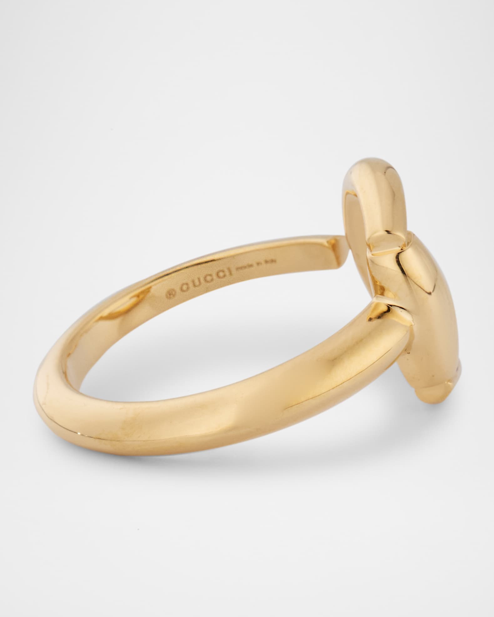 Gucci 18K Yellow Gold Horsebit Ring, 13mm | Neiman Marcus Gucci 18K Yellow Gold Horsebit Ring, 13mm | Neiman Marcus